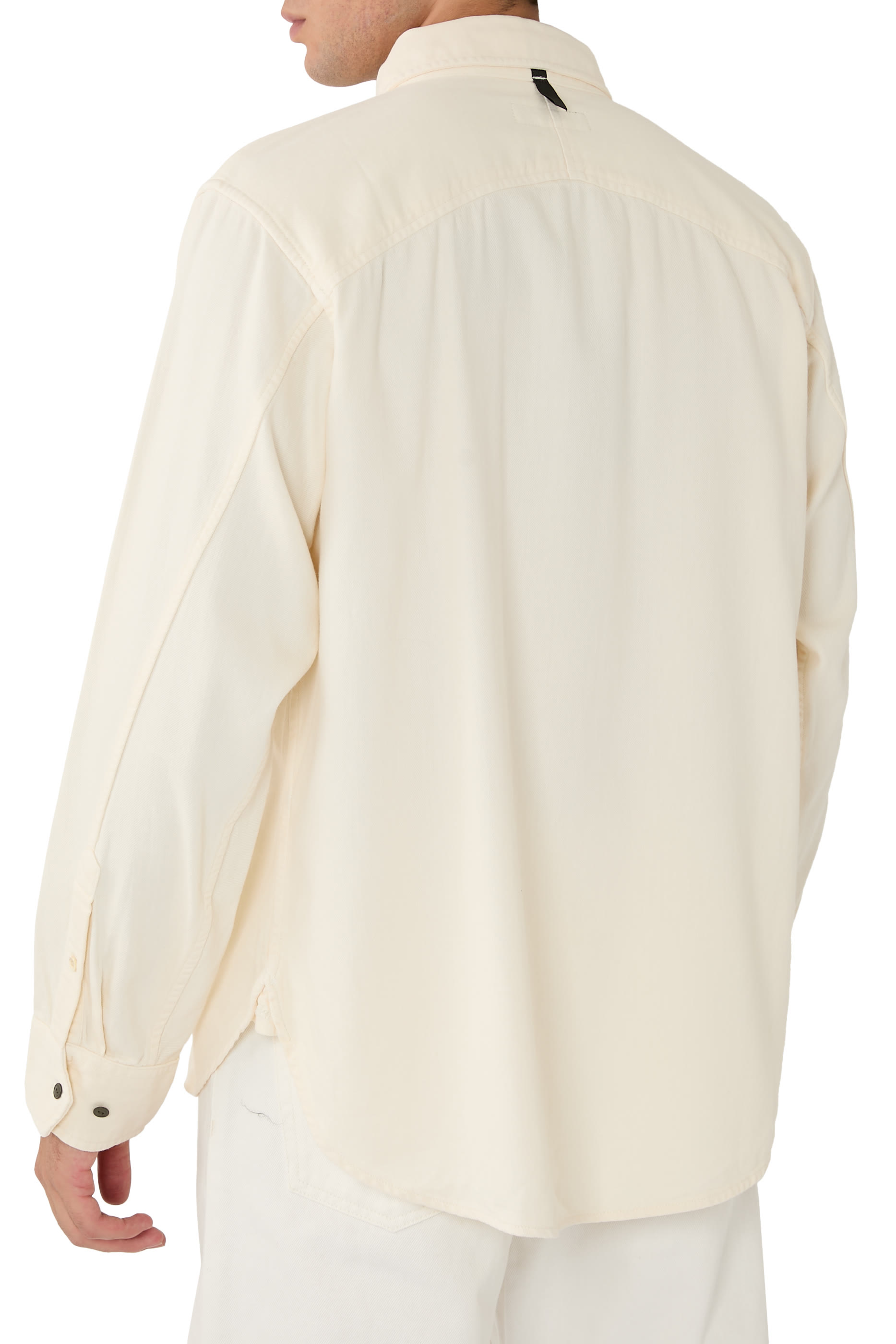 قميص جاك بتصميم مقسم بأزرار دنيم