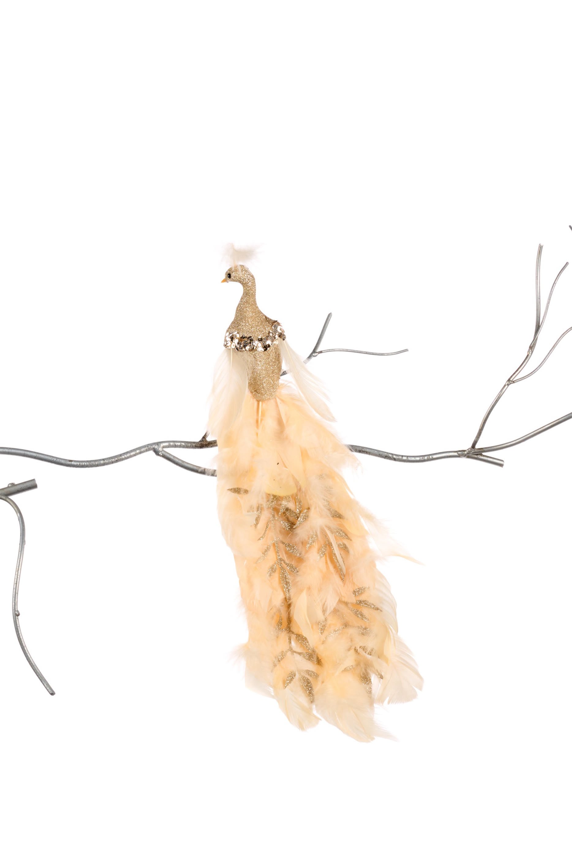 زينة بتصميم طاووس على مشبك