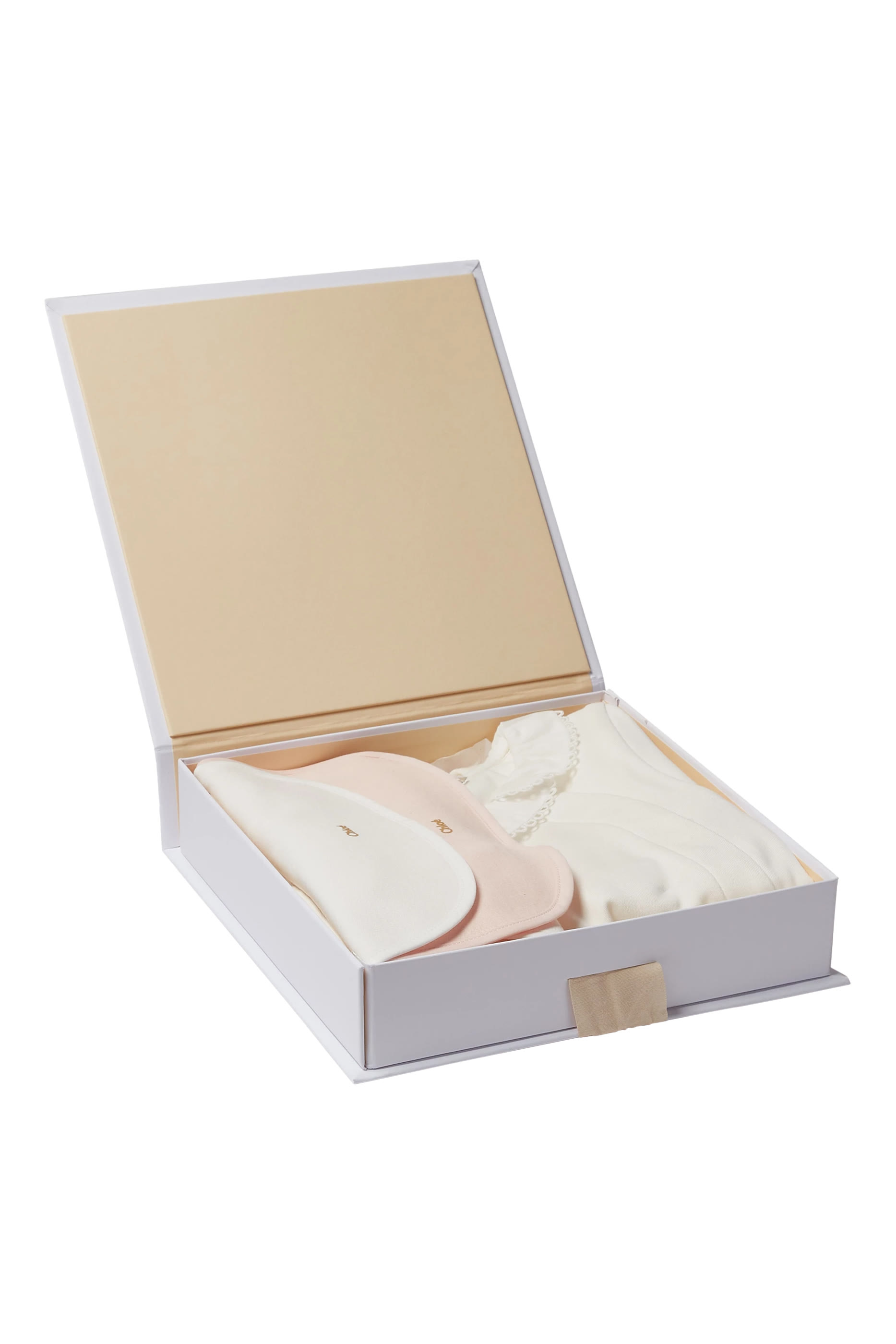 طقم هدية لباس قطعة واحدة ومريلة للأطفال