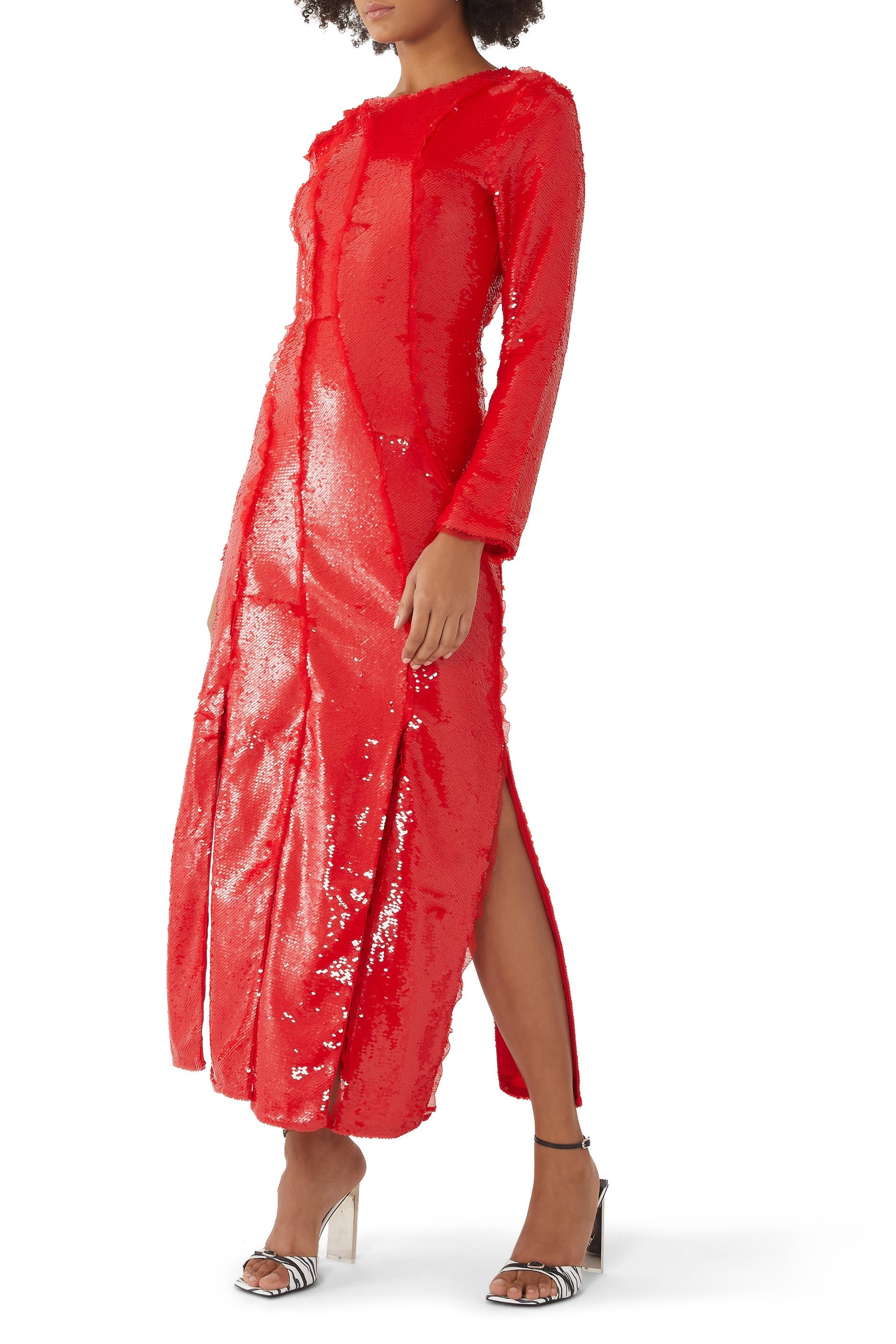 فستان طويل بترتر