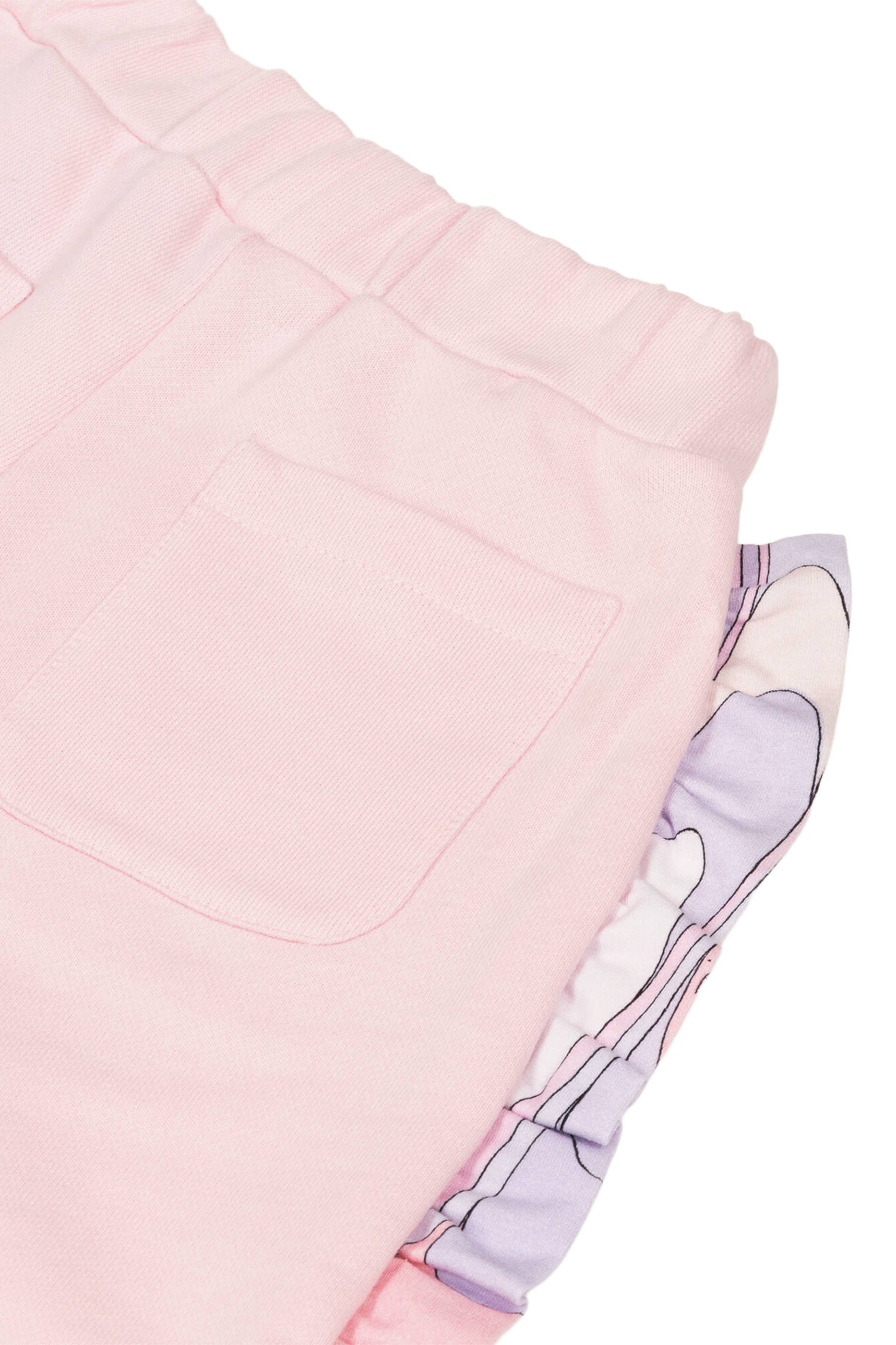 بنطال رياضي بقصة ساق واسعة وكشكش للأطفال