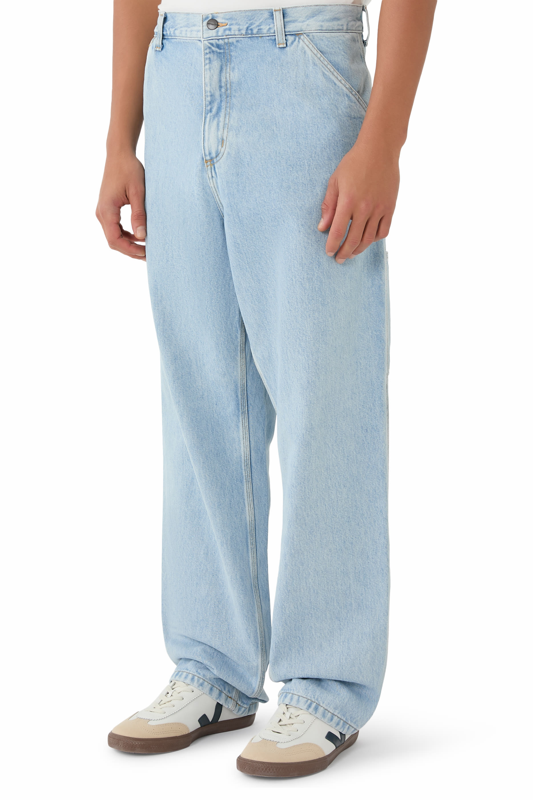 بنطال جينز سنجل ني دينم