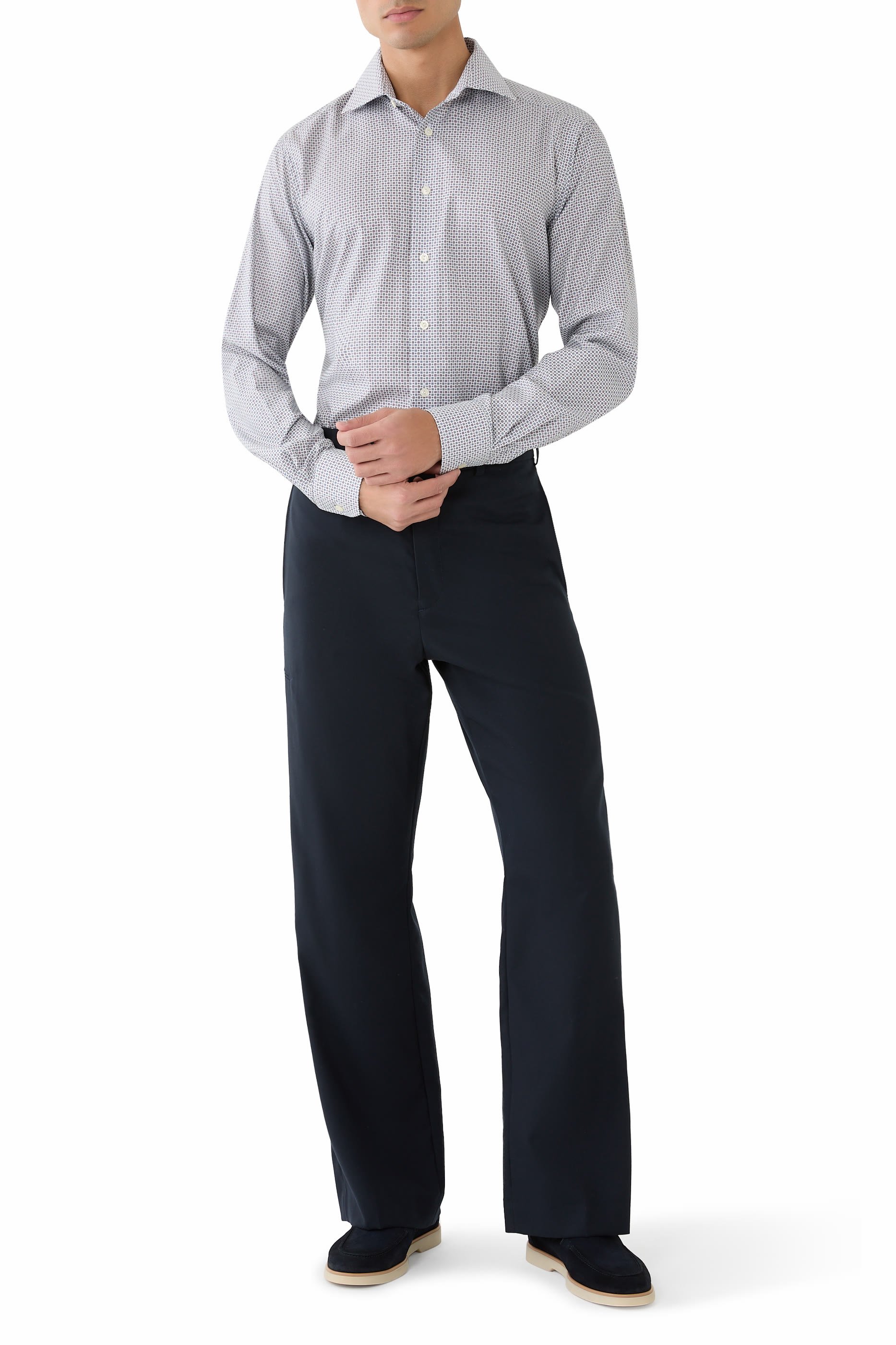 قميص بنقشة أزهار بوبلين