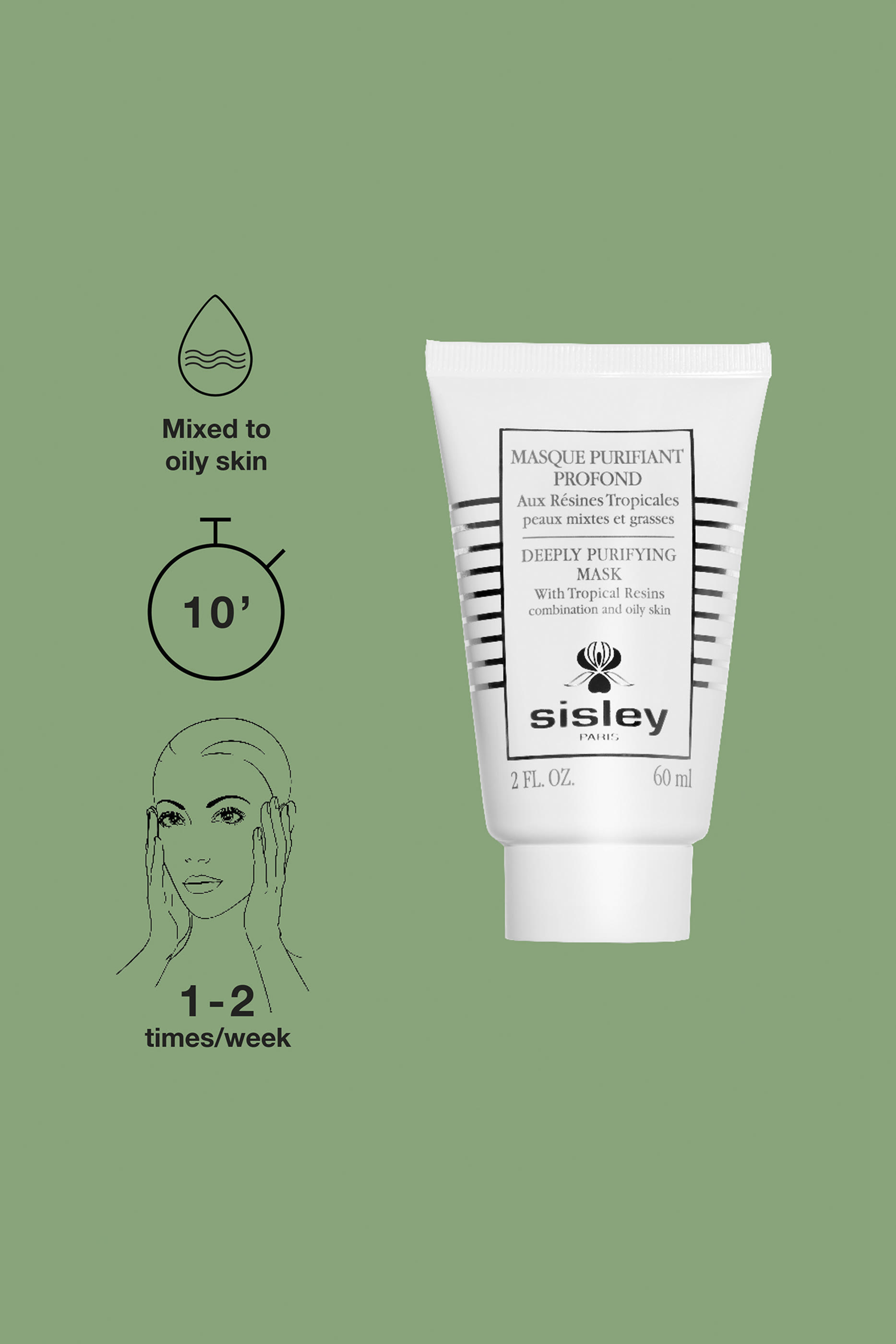 قناع لتنقية البشرة بعمق بالراتنج الاستوائي