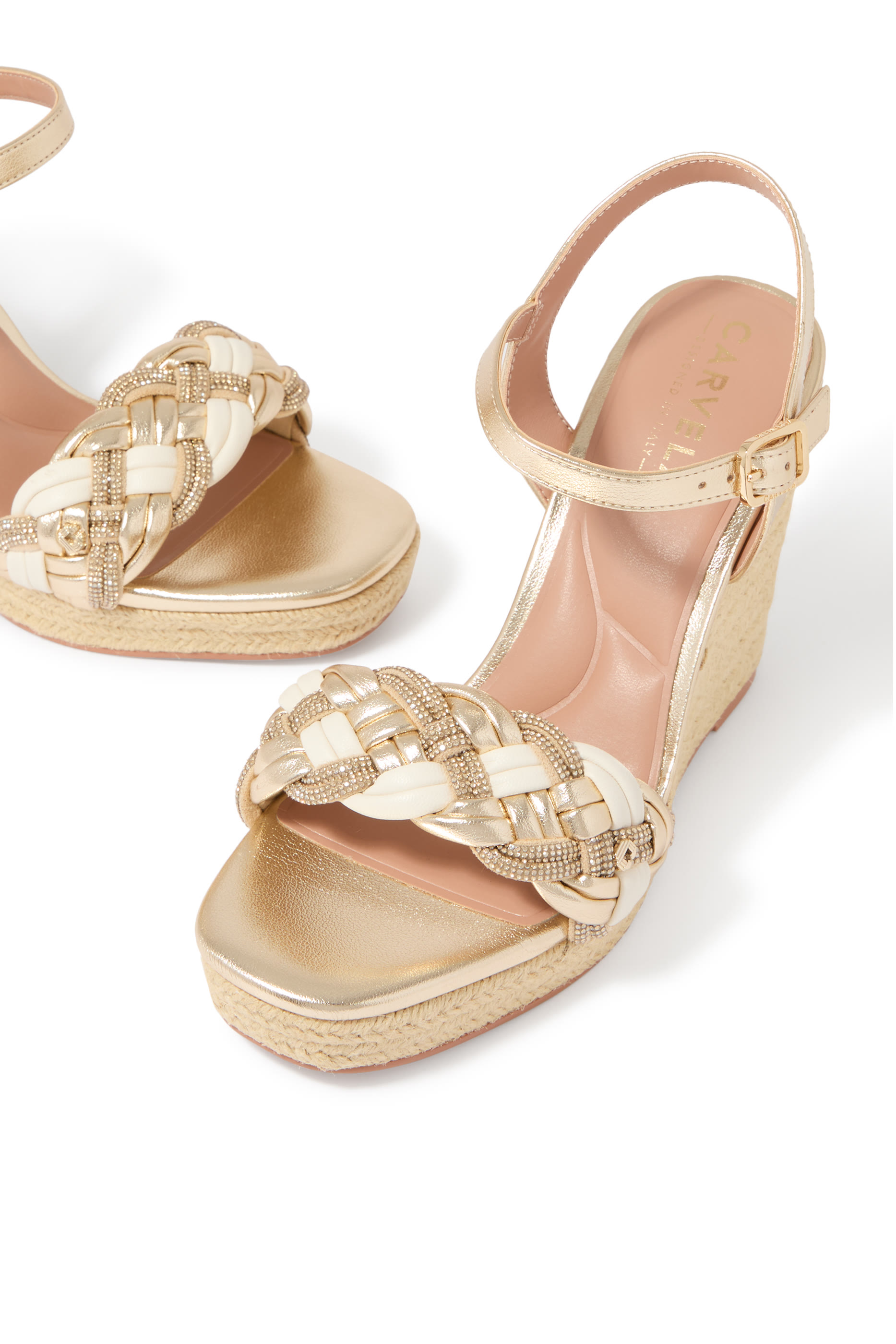 صندل كارفيلا مايلا 105 بكعب ويدج