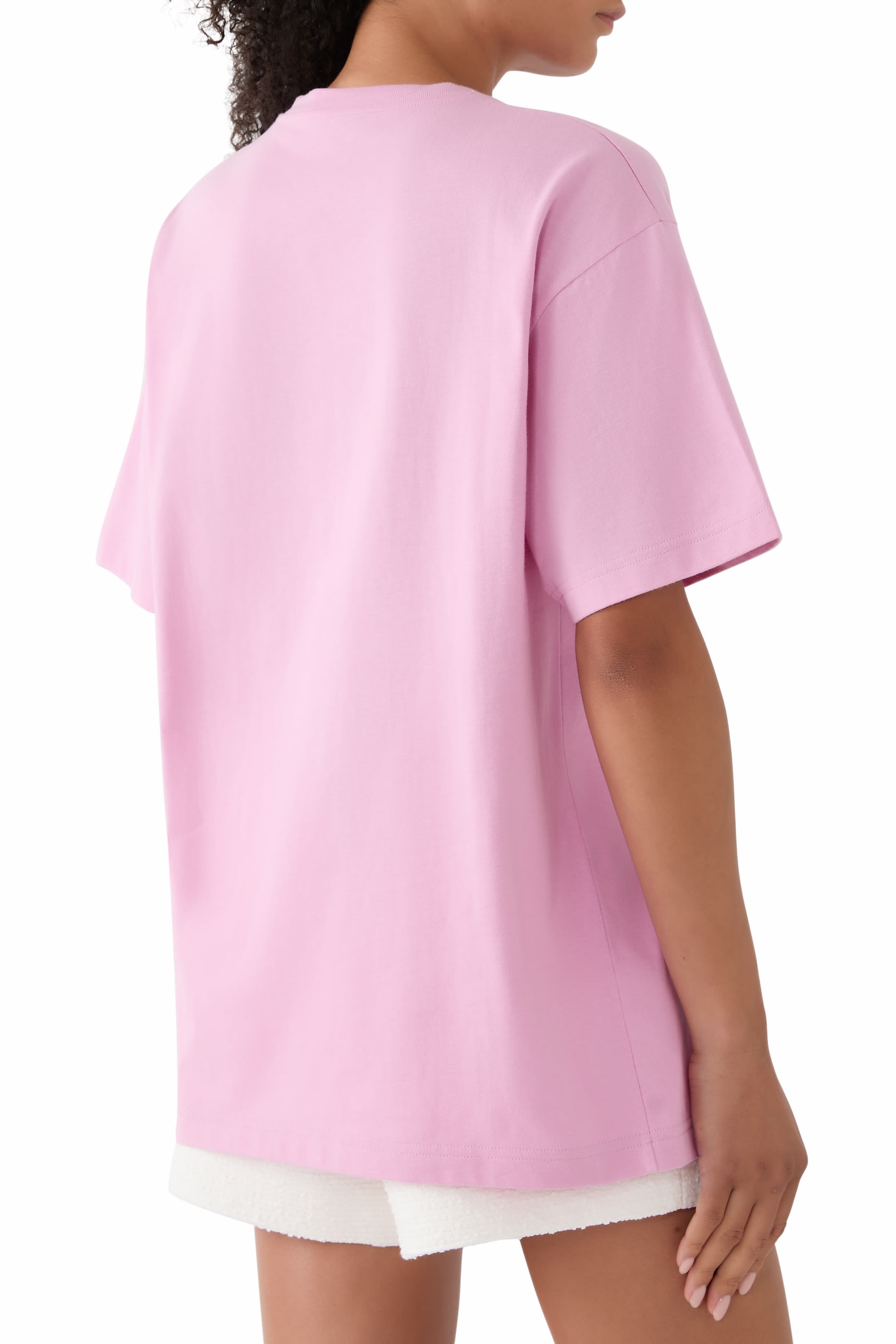 تيشيرت بشعار الماركة قطن جرسيه