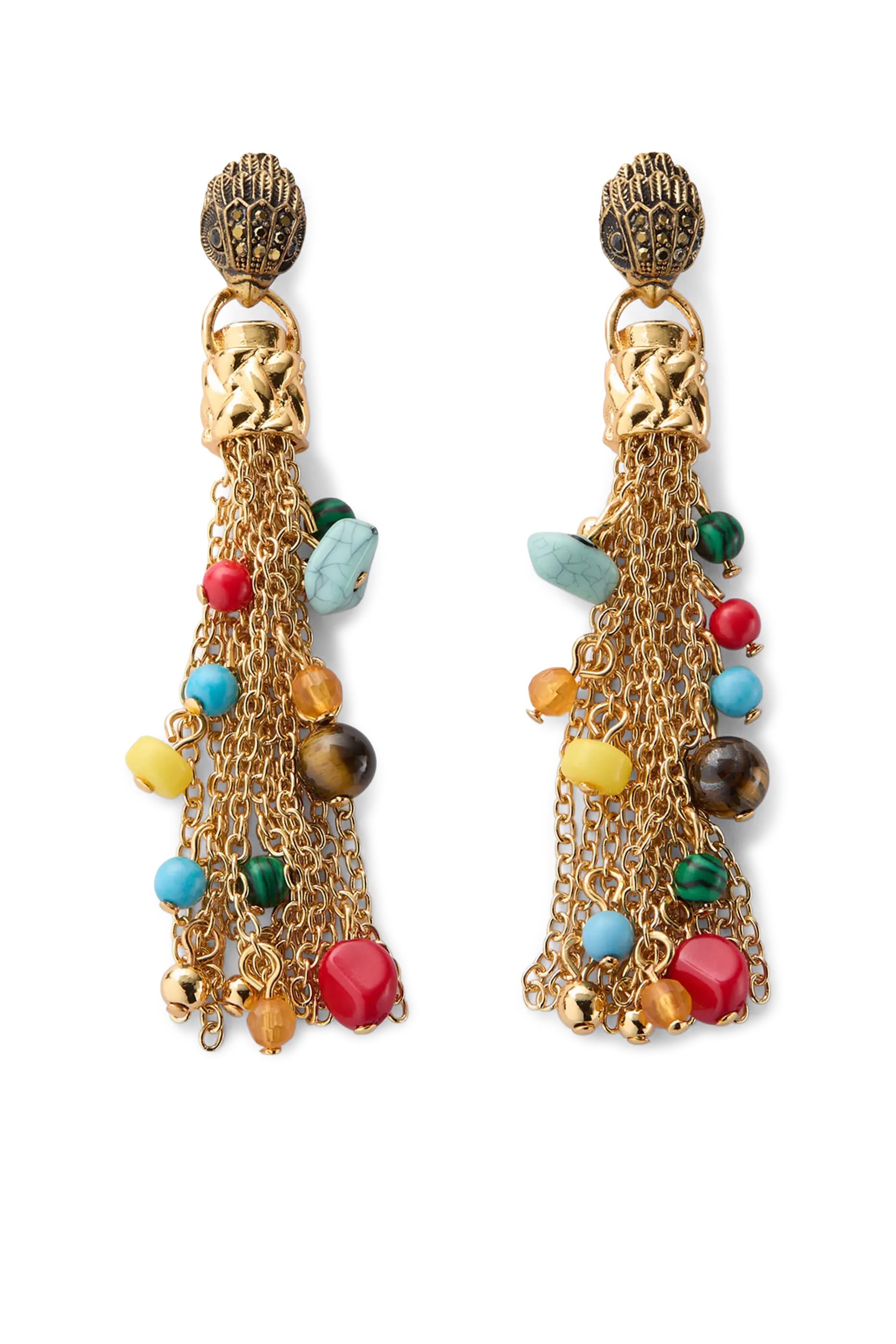 أقراط تاسل بتصميم رأس النسر، نحاس