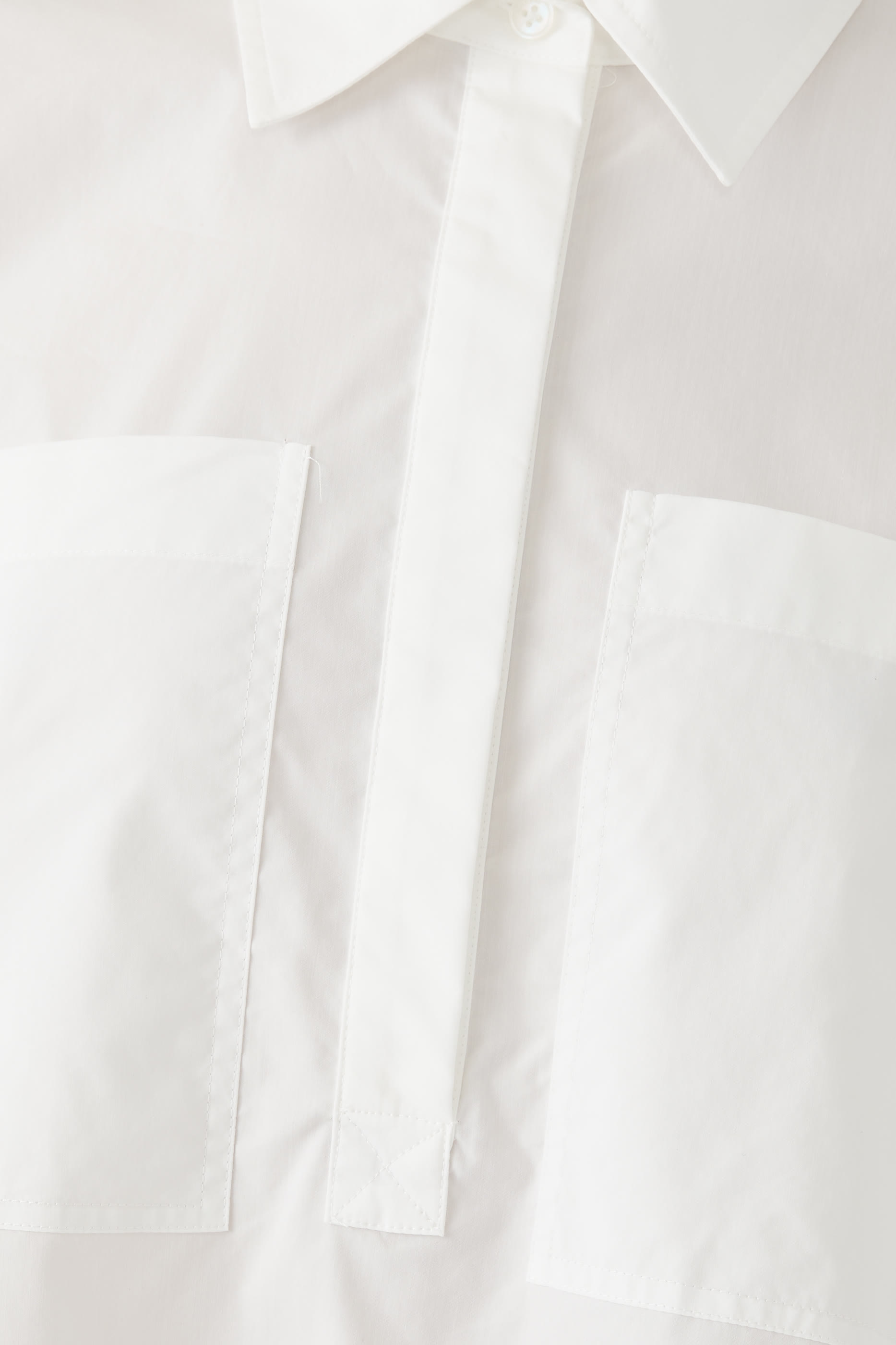 فستان كريسي قصير قطن بوبلين