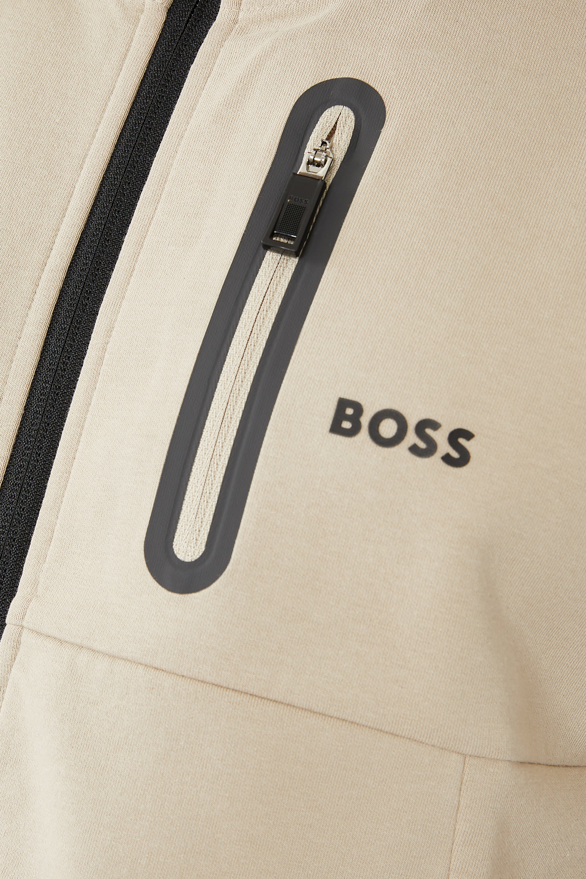 هودي مزيج قطن بسحاب