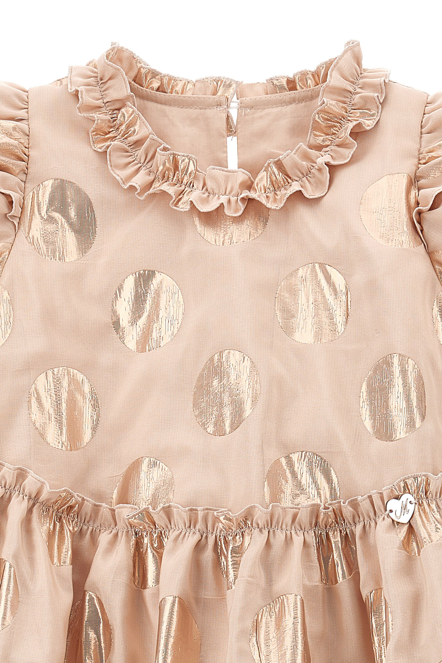 فستان بقصة واسعة بأكمام قصيرة للأطفال