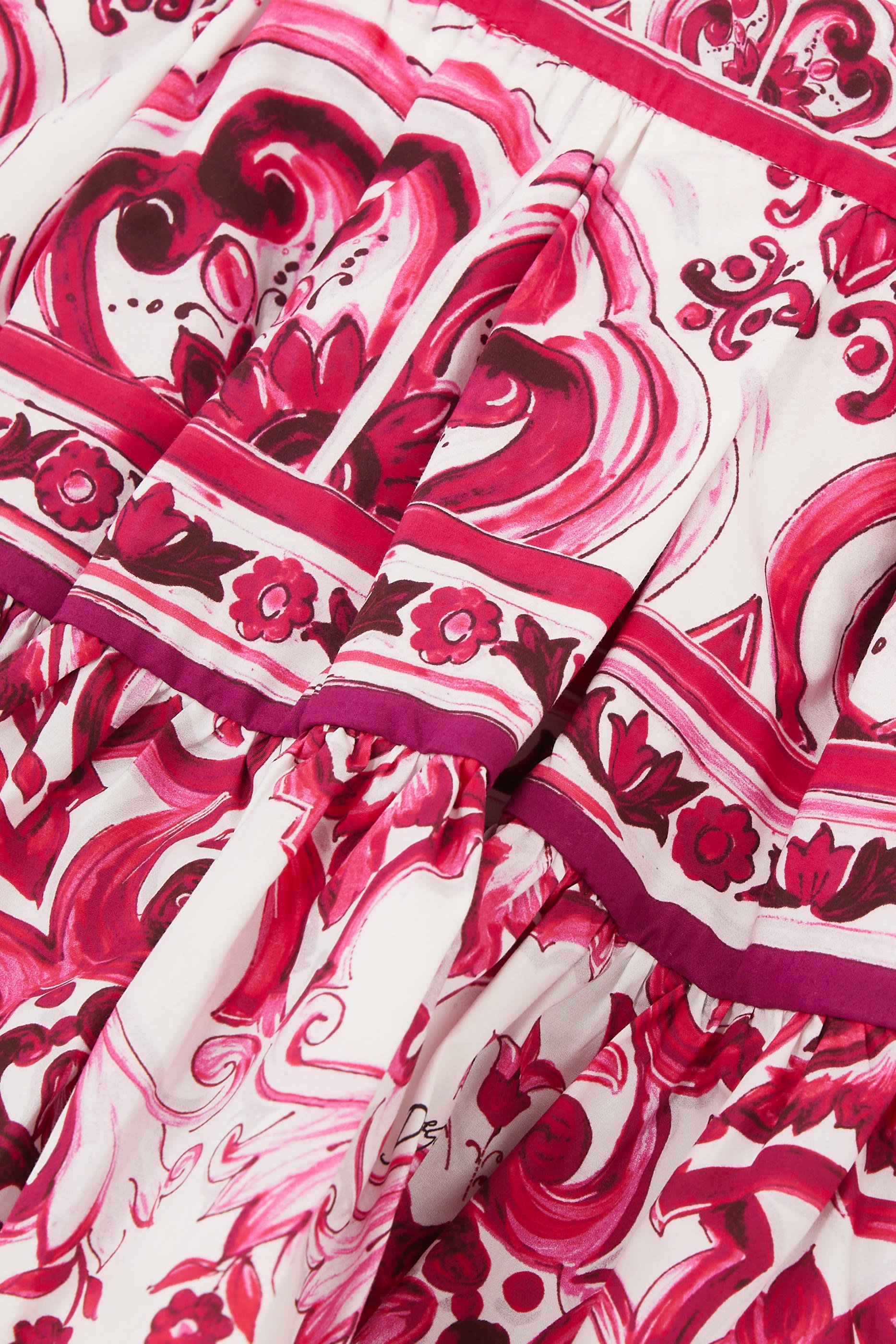 تنورة قطن بطبعات مايولكا للأطفال