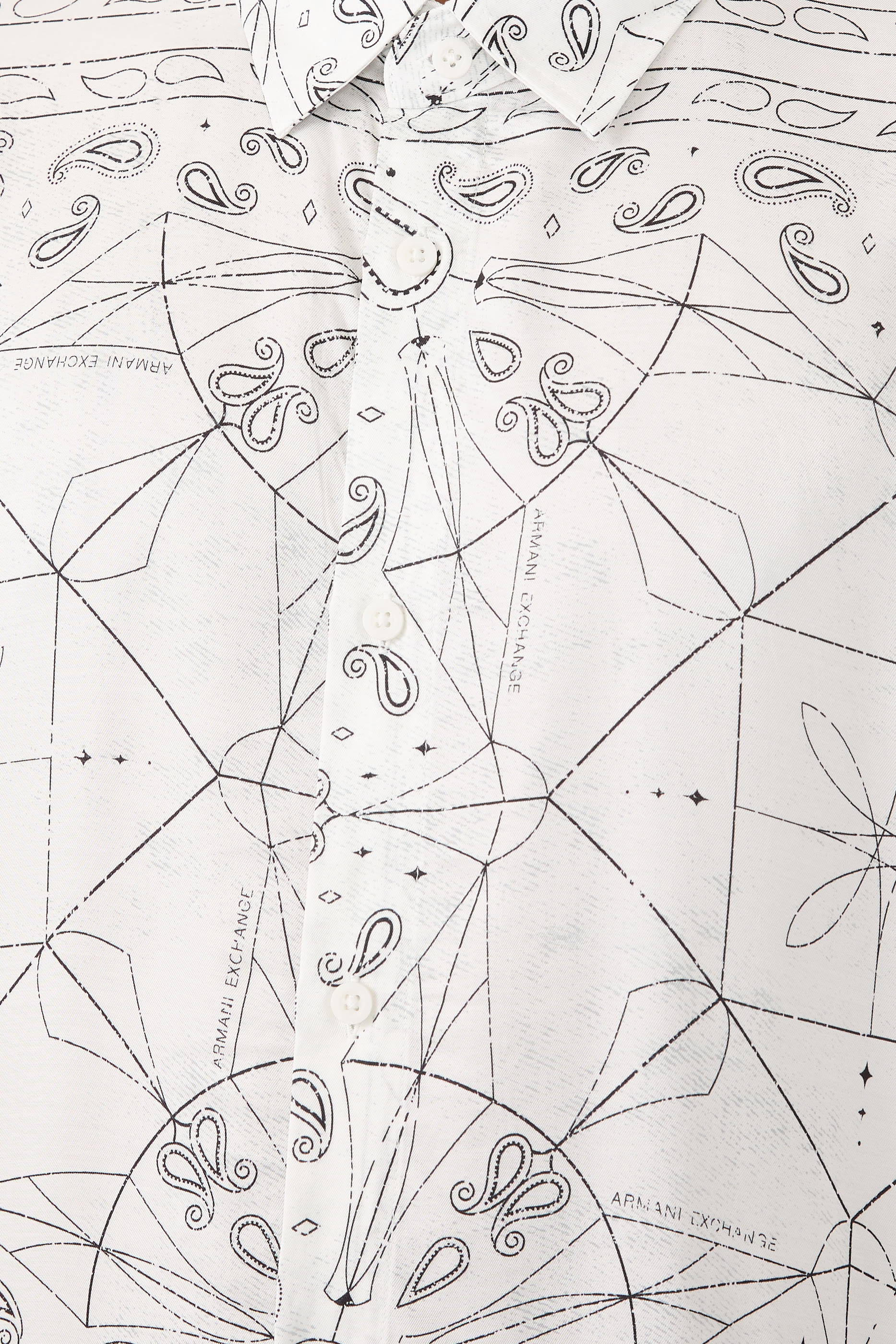 قميص ايه اس في بأكمام قصيرة فيسكوز