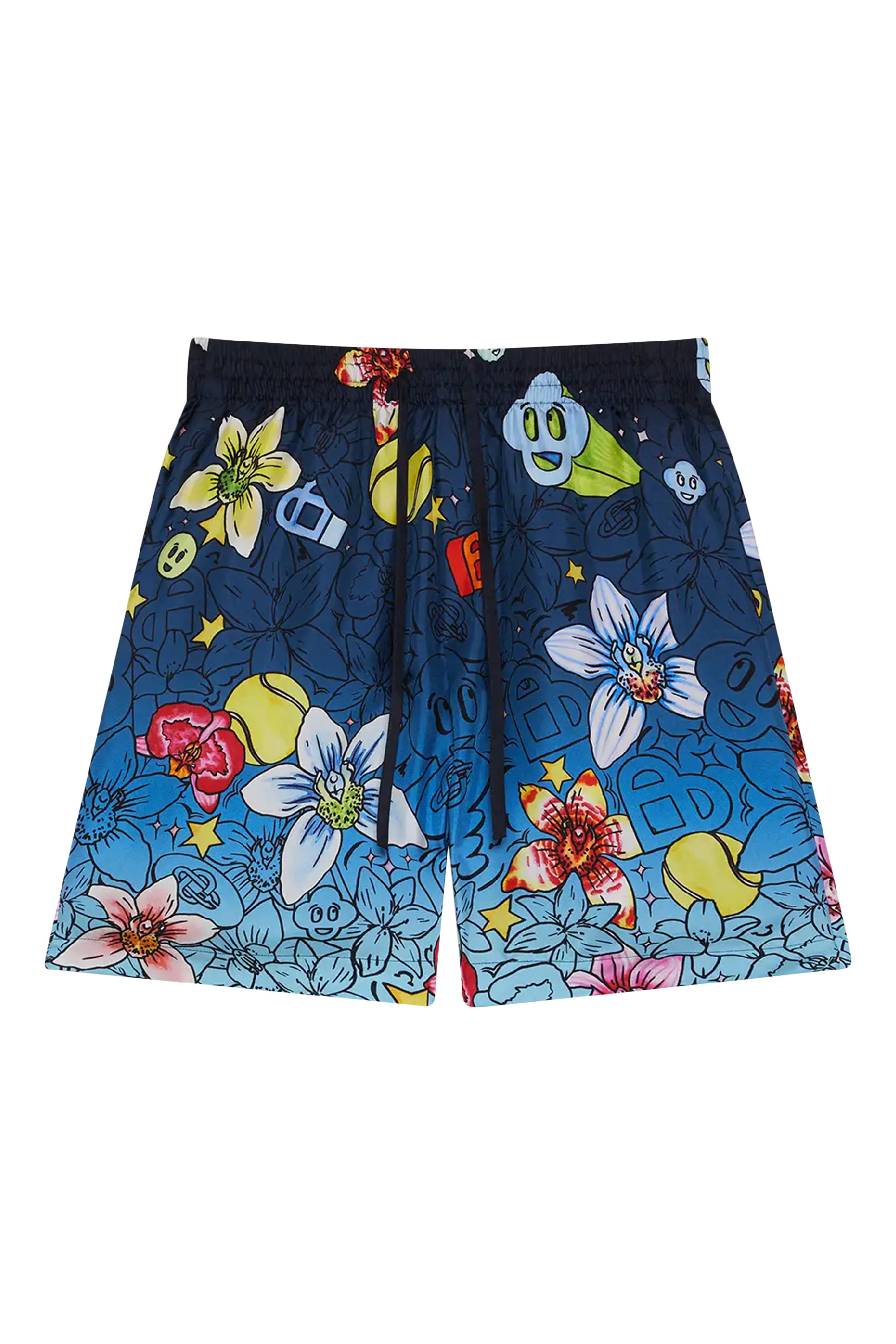 شورت بنقشات غرافيكية مميزة حرير