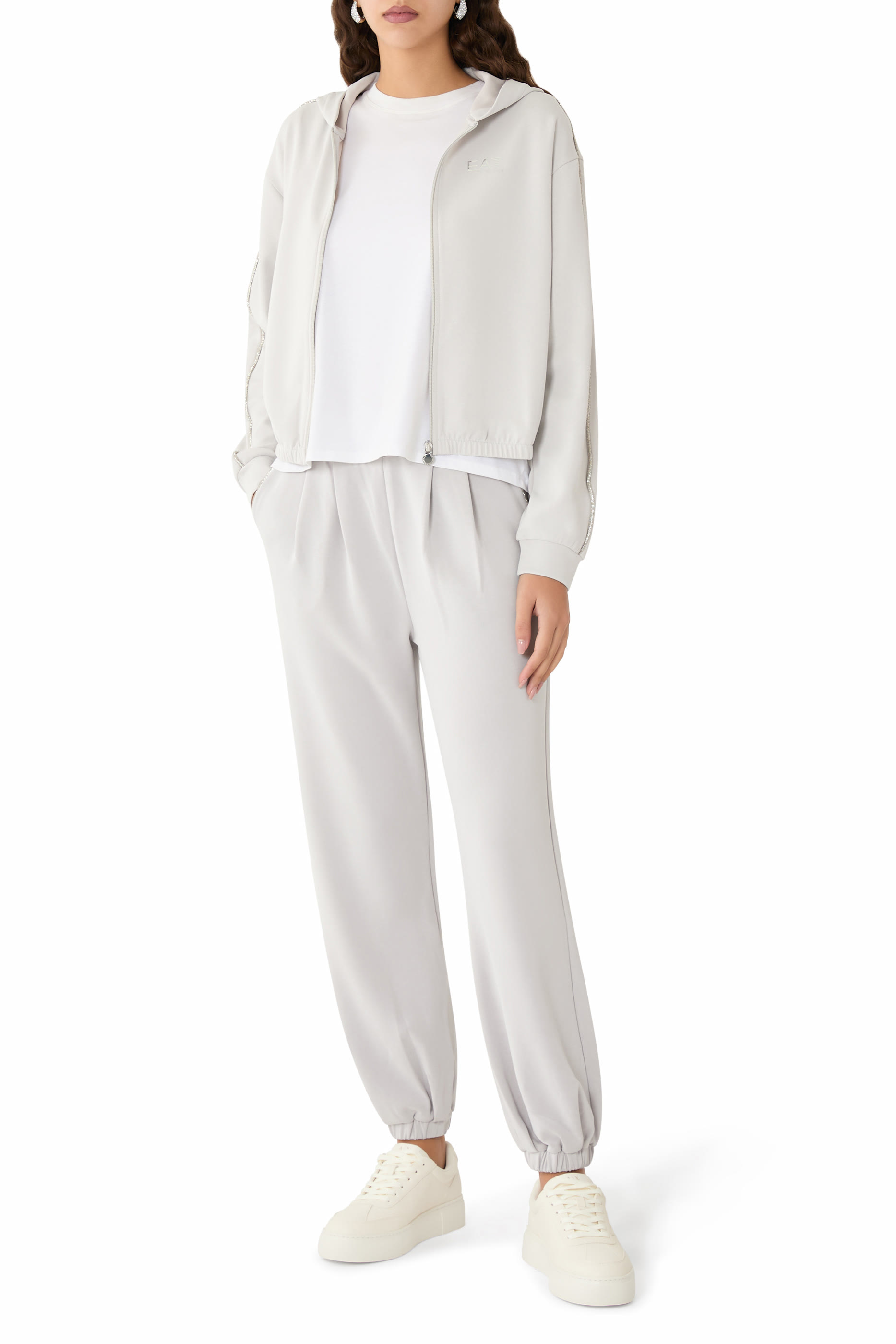 بنطال رياضي مودال مطاطي فاخر بنسيج متشابك