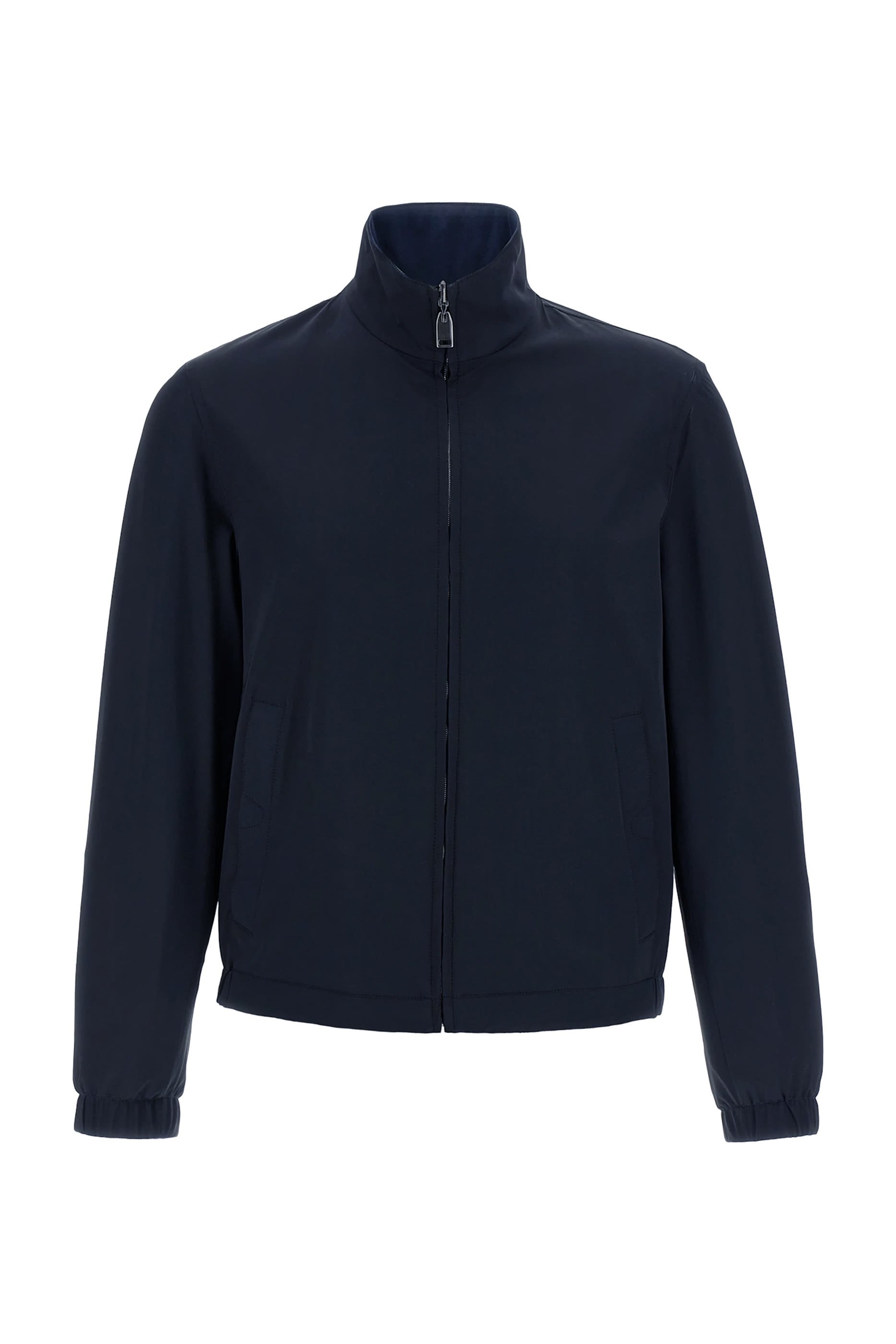 جاكيت بوجهين حرير مطاطي وقطن جيرسيه