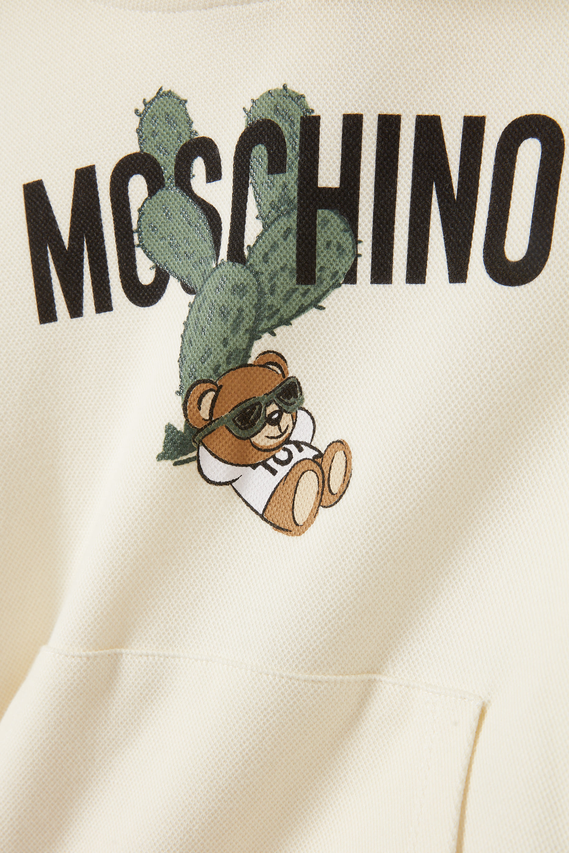 هودي للأطفال بطبعة دب وشعار الماركة