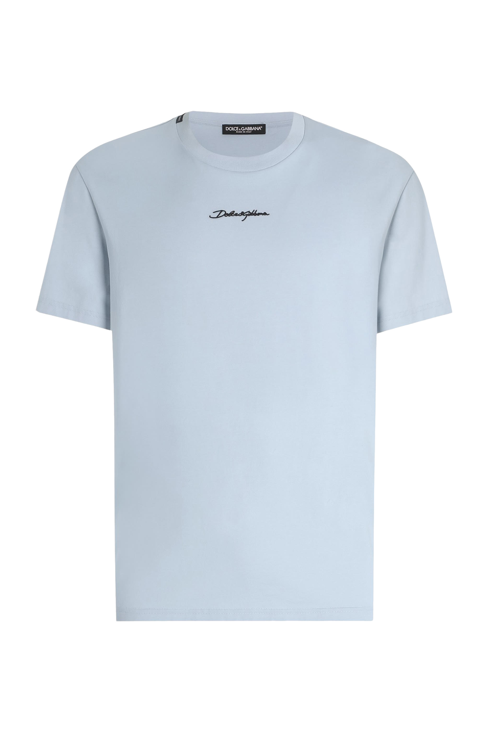 تيشيرت بتطريز شعار الماركة قطن