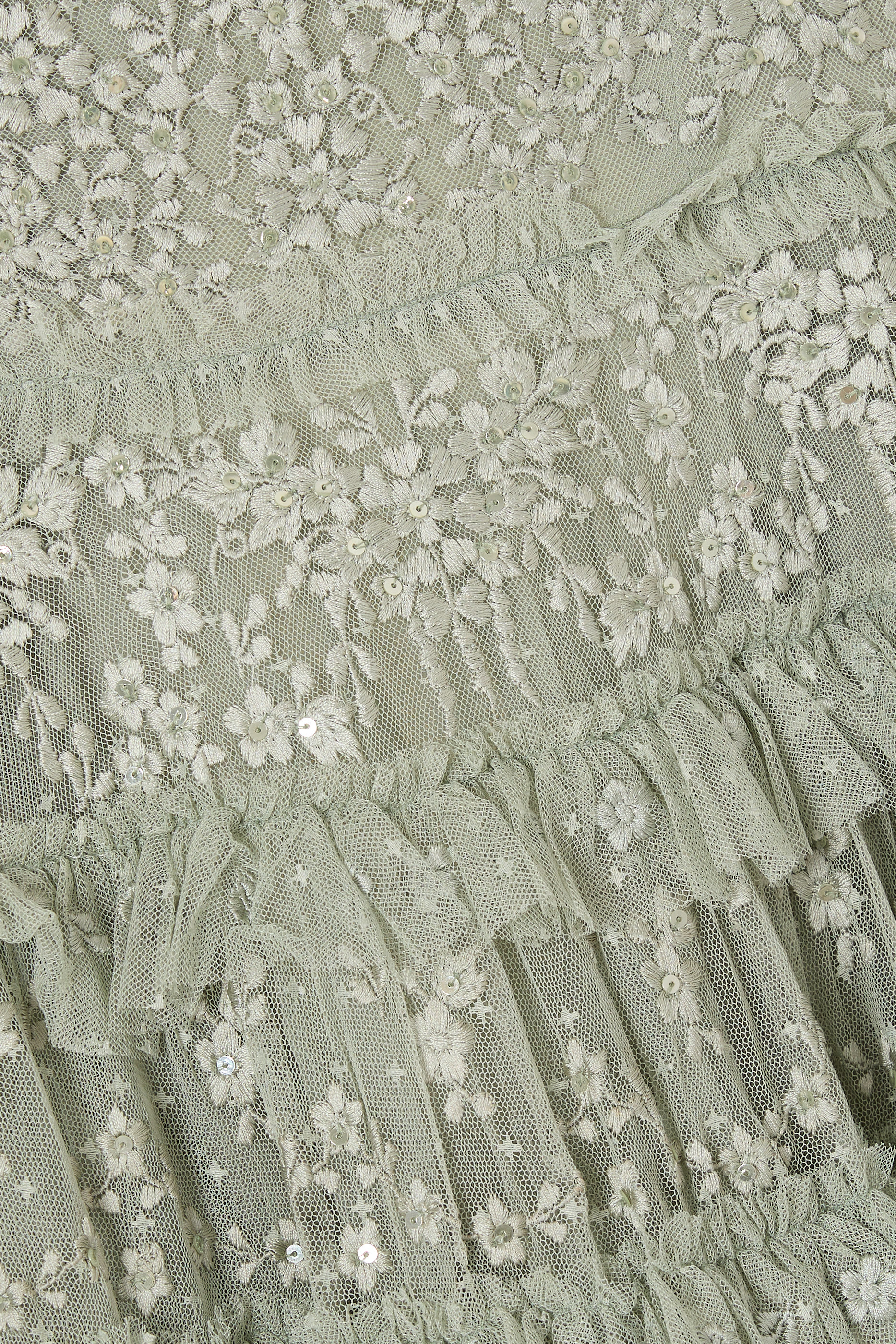 فستان بنقشة زهور دانتيل 