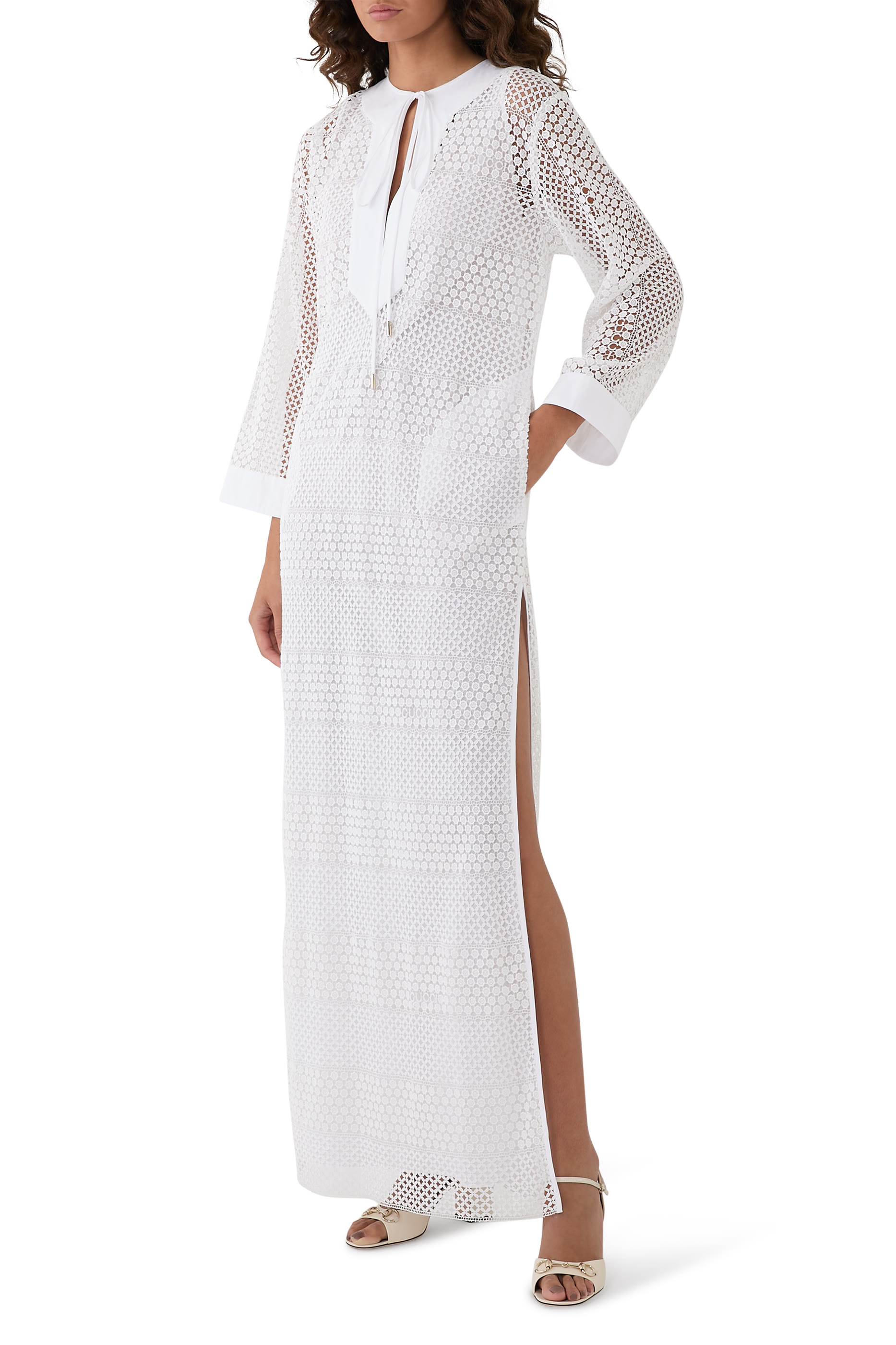 فستان ماكرام مخطط