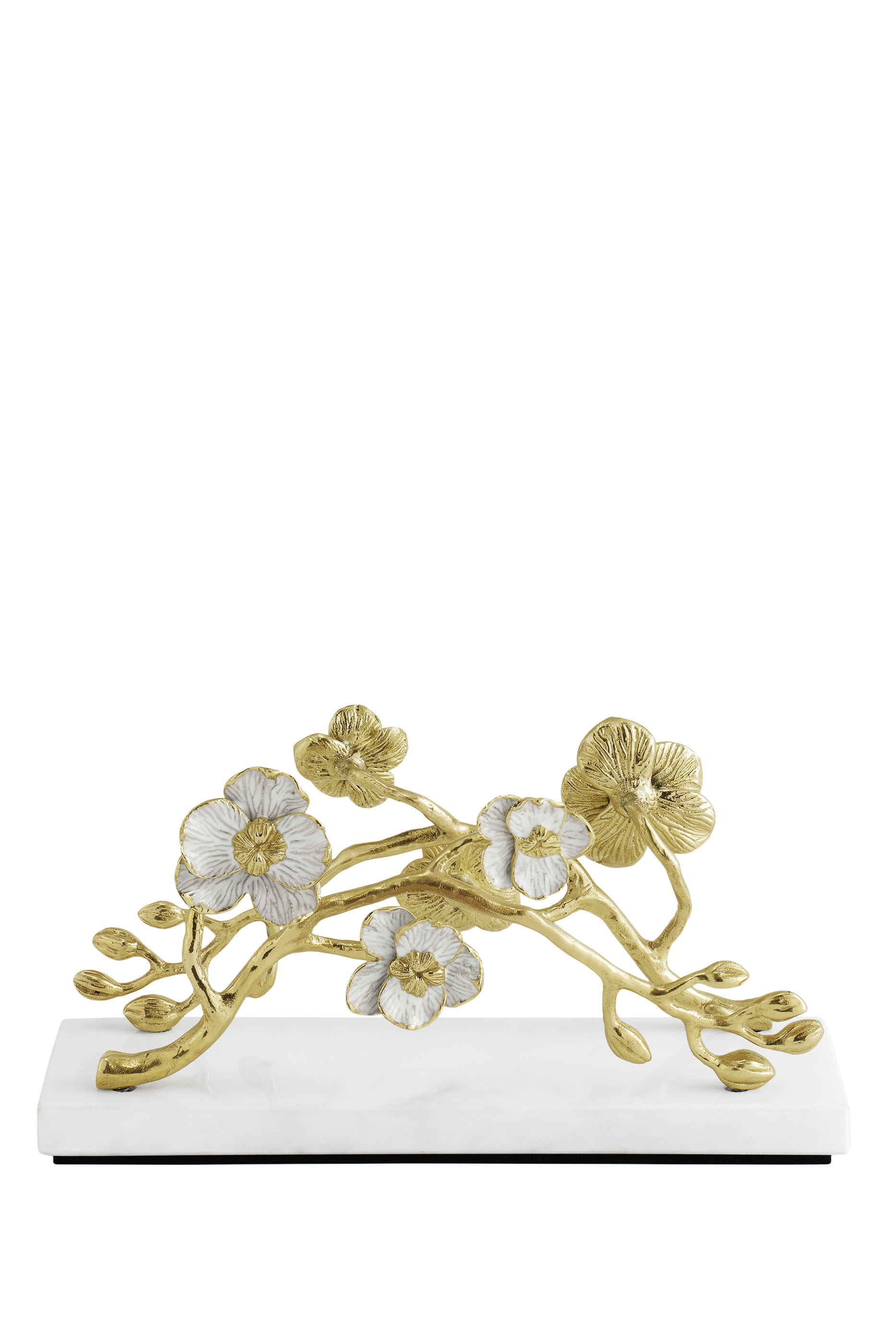 حامل مناديل عمودي مزين بزهور أوركيد