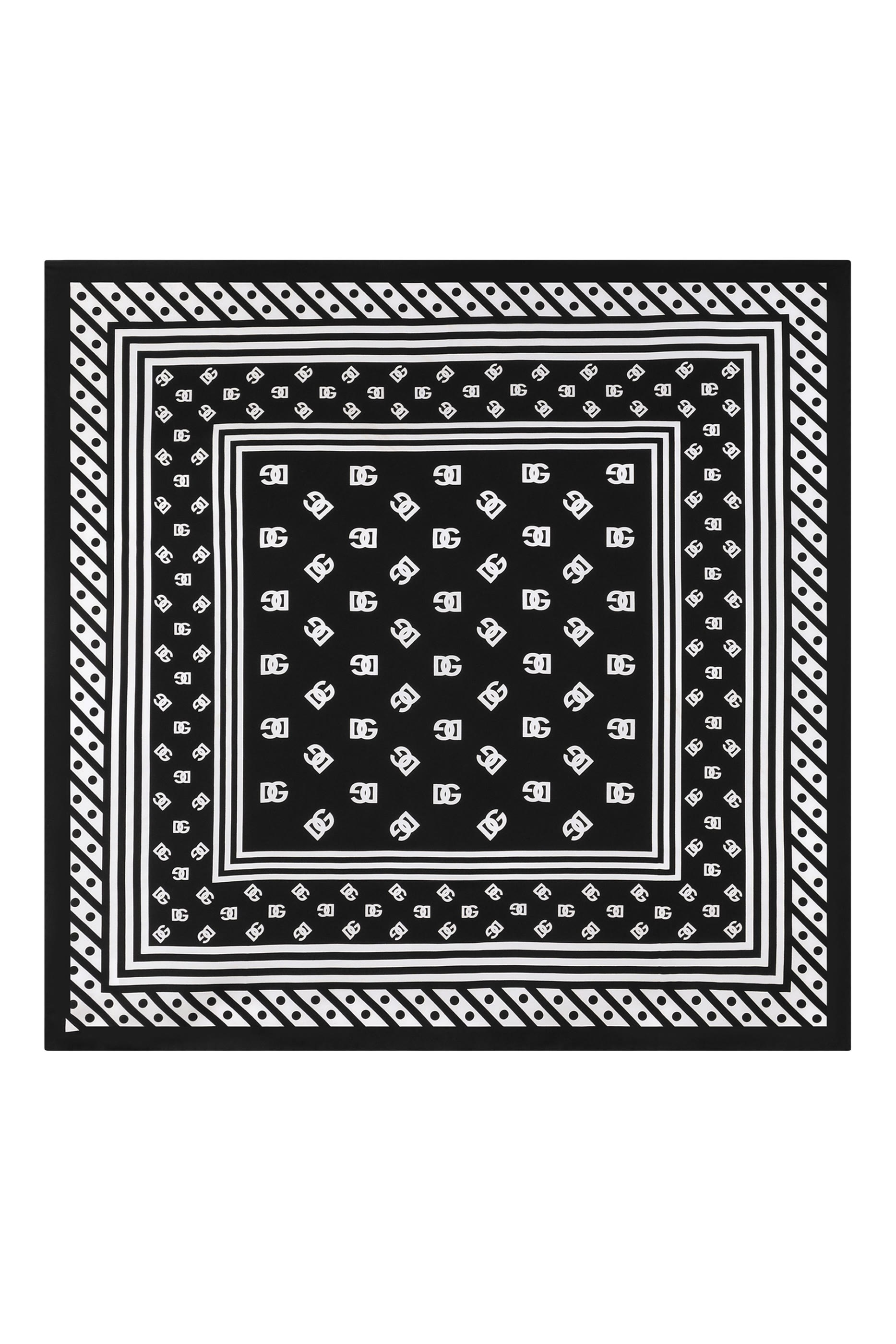 وشاح بطبعة شعار الماركة بالكامل تويل