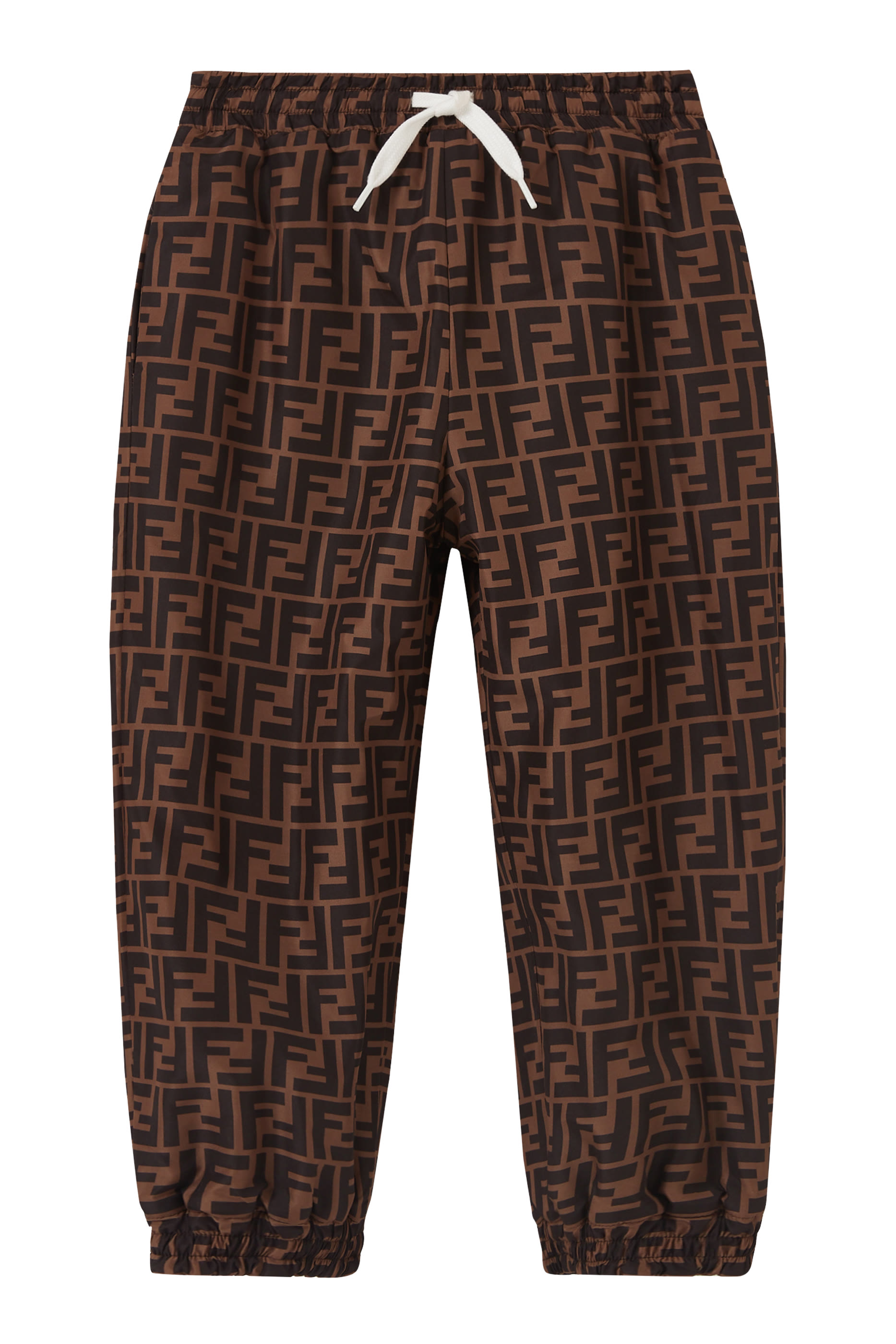 بنطال بتصميم وجهين جيرسيه ونايلون للأطفال