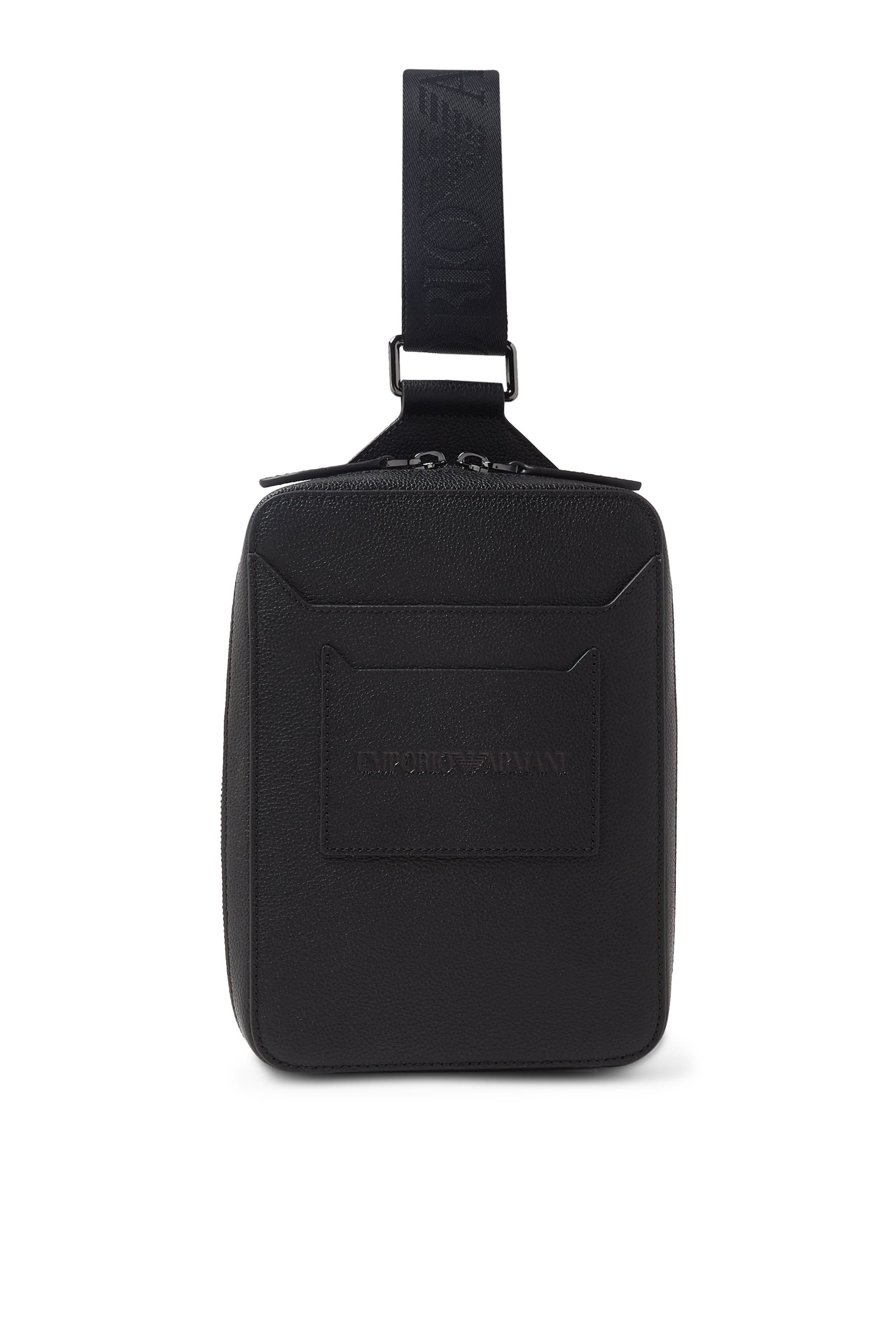 حقيبة كروس بودي صغيرة بشعار الماركة