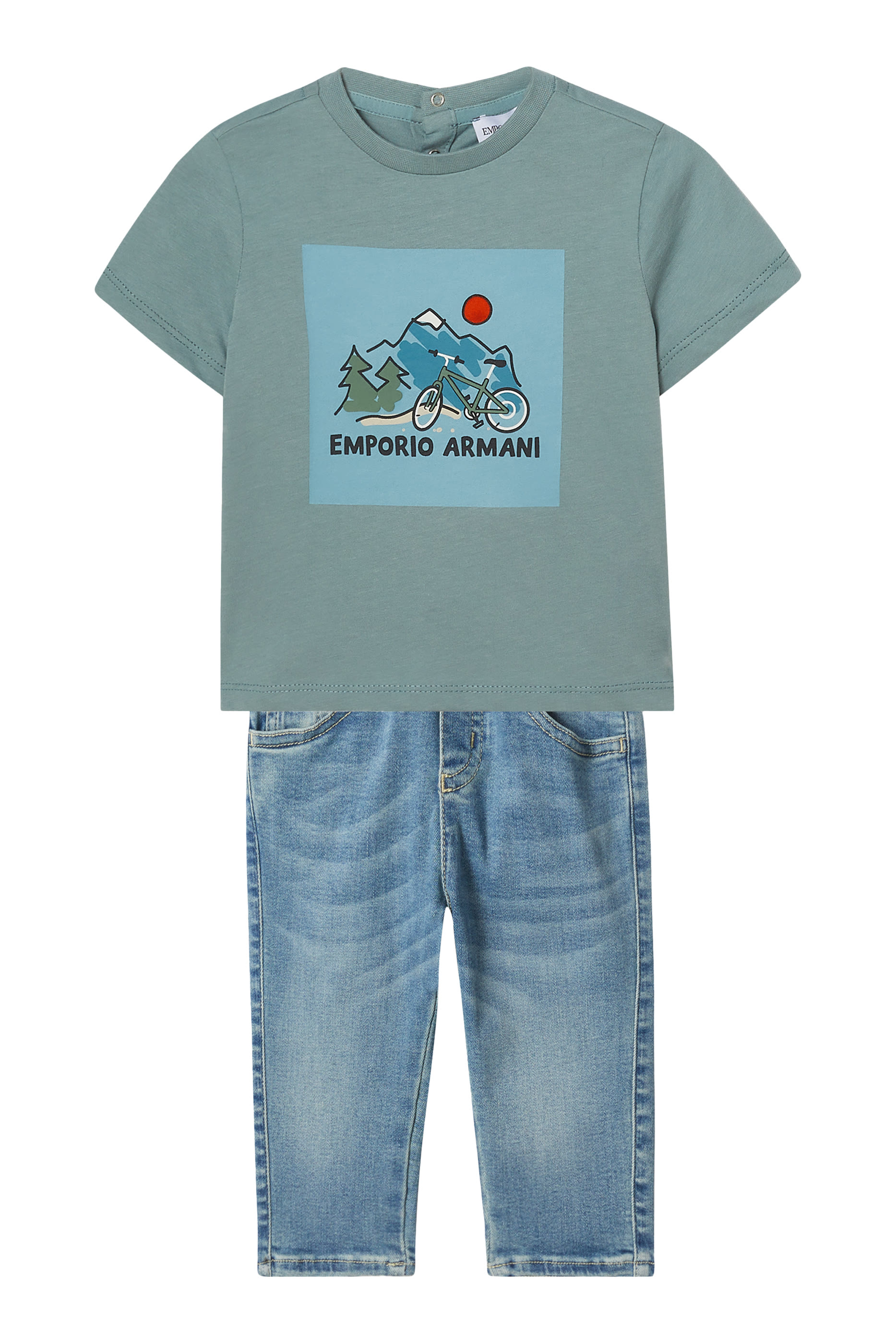 تيشيرت بأكمام طويلة جرسيه للأطفال