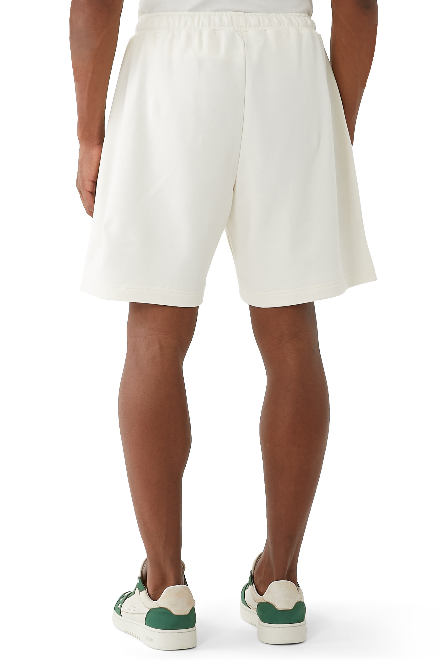 شورت بنقشة حروف شعار الماركة مرصع بأحجار