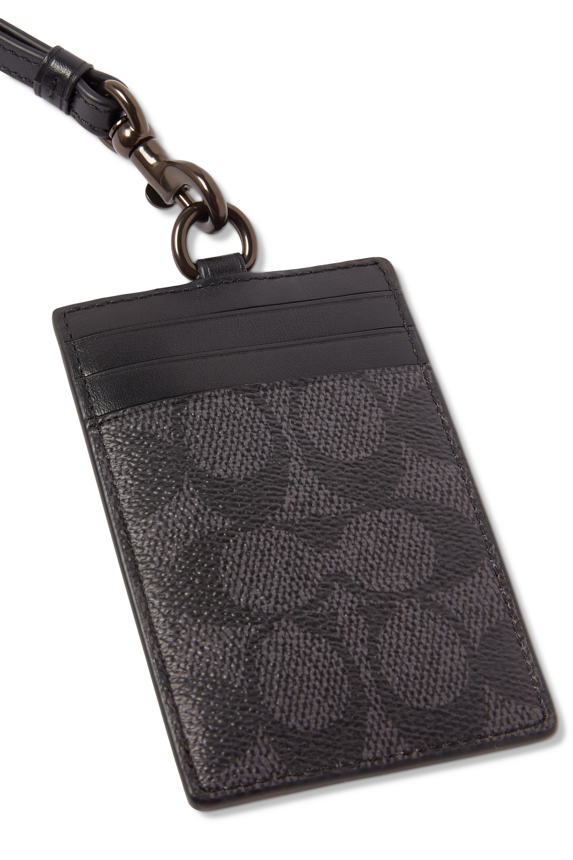 حافظة بطاقة الهوية قماش قنب بشعار الماركة