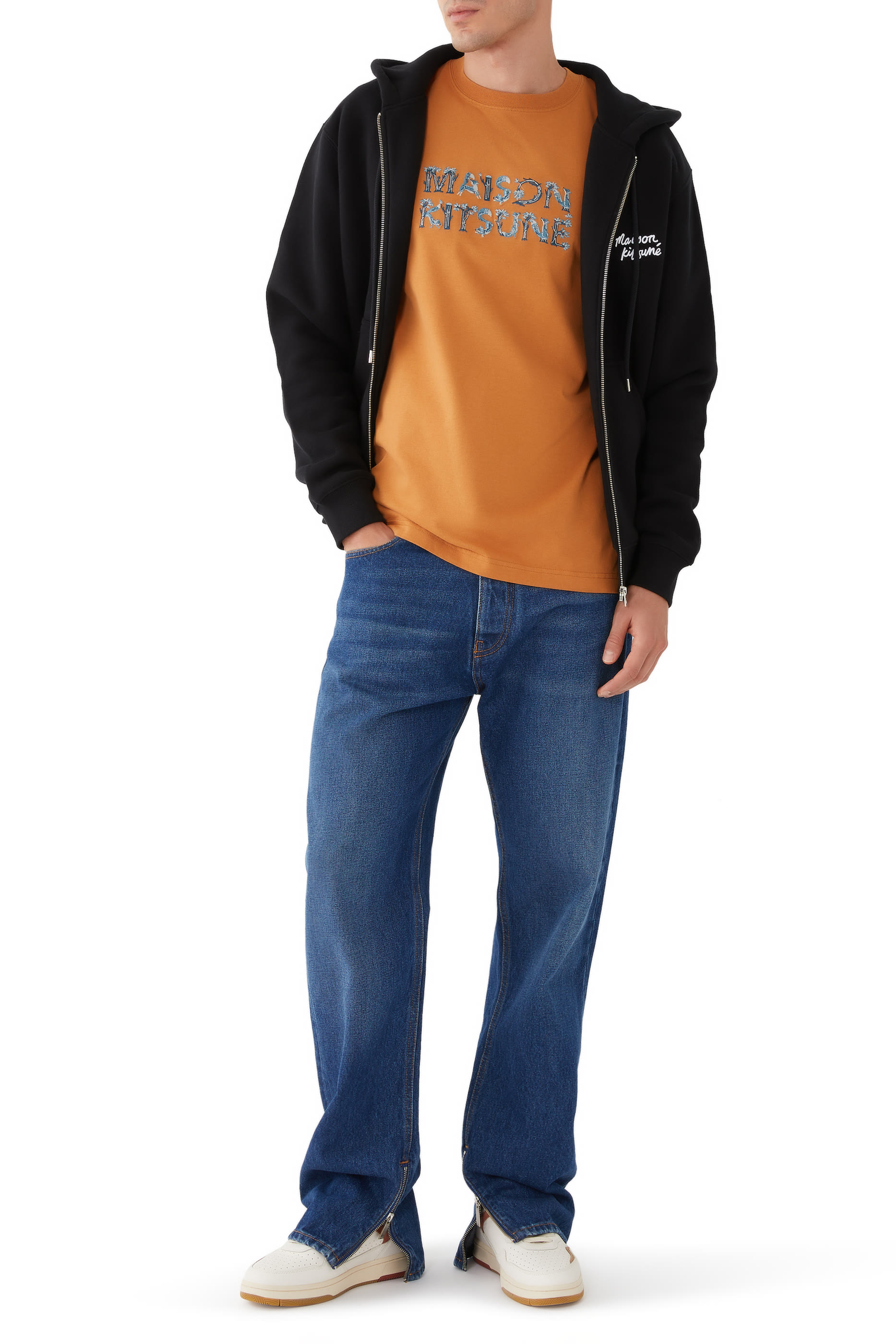 تيشيرت مريح بطبعة حروف بتصميم وودلاند