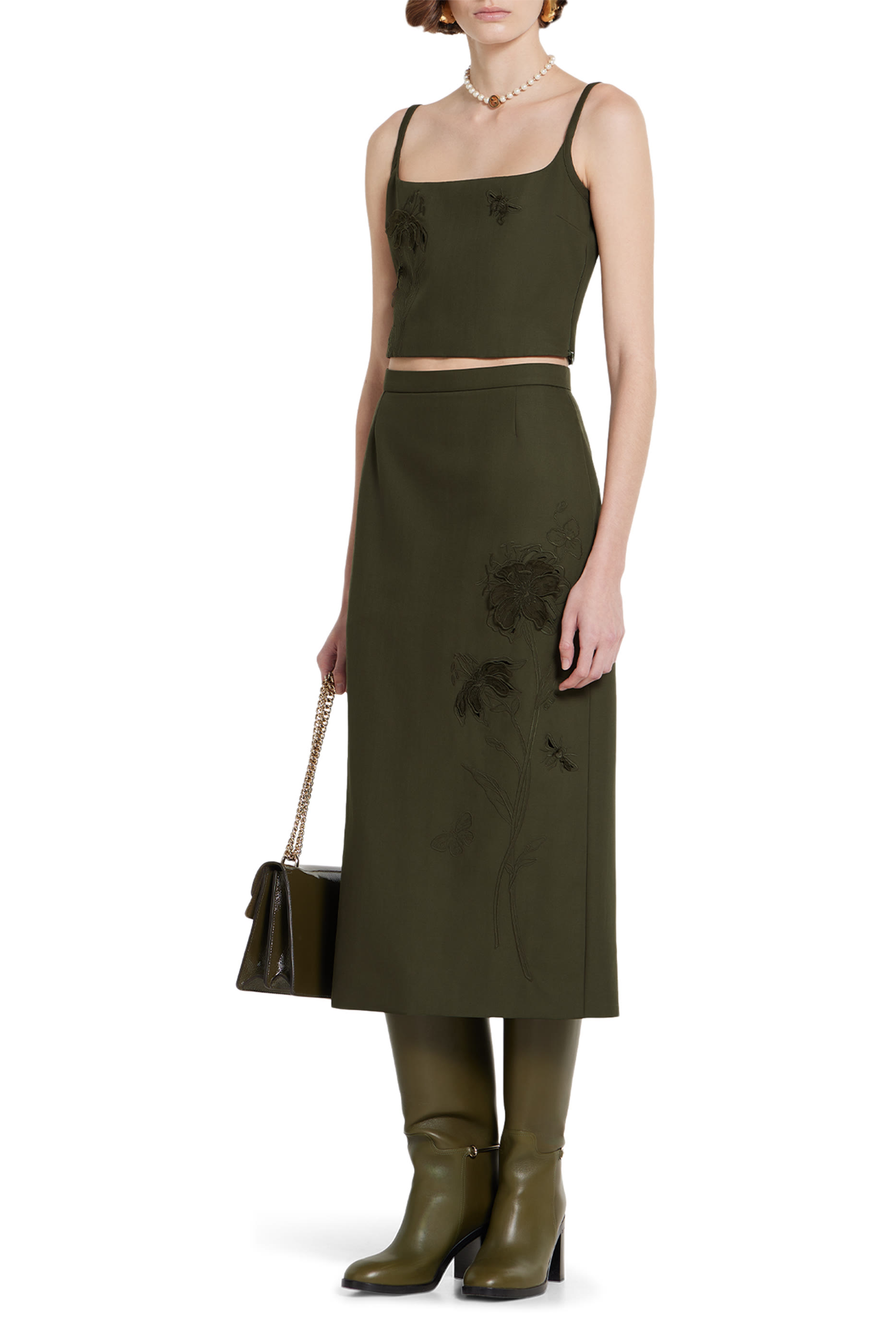 بلوزة مطرزة صوف موهير