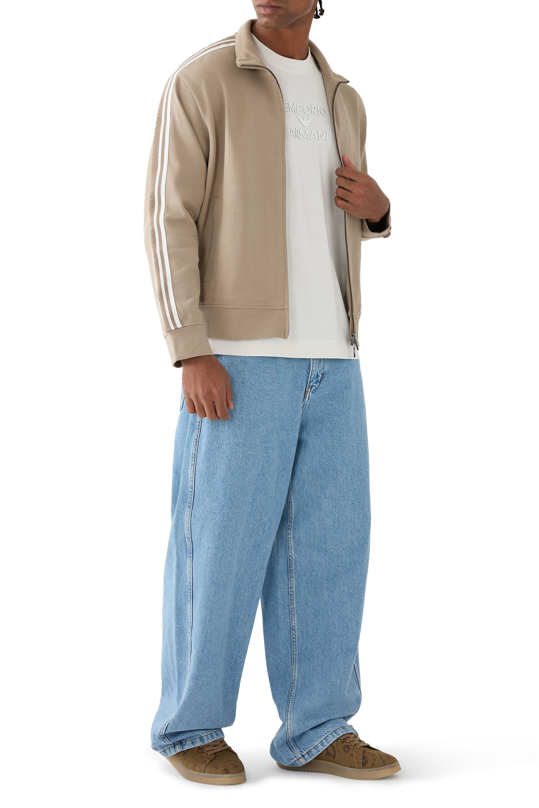 سويت شيرت بسحاب وأشرطة