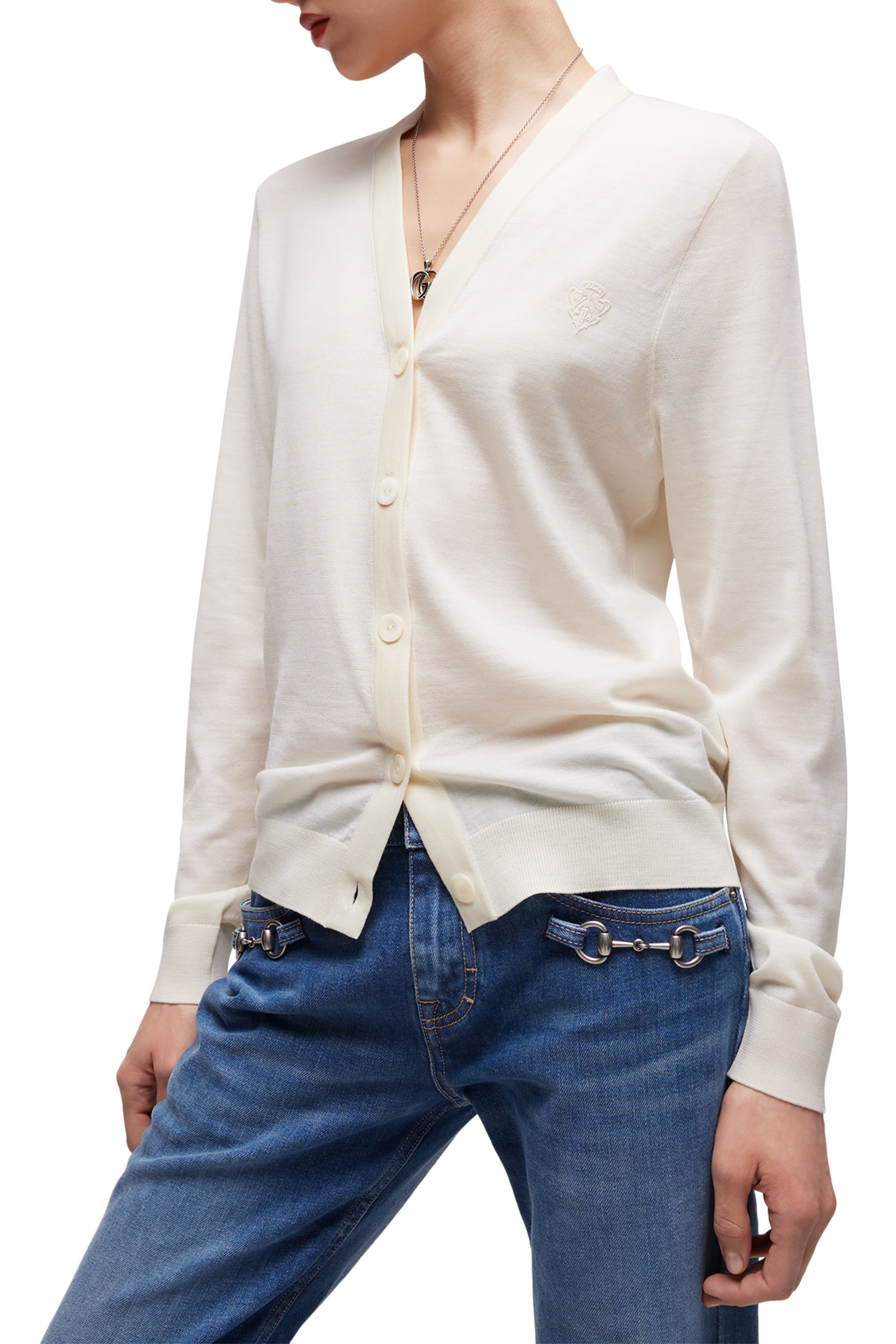 كارديغان بتطريز كريست