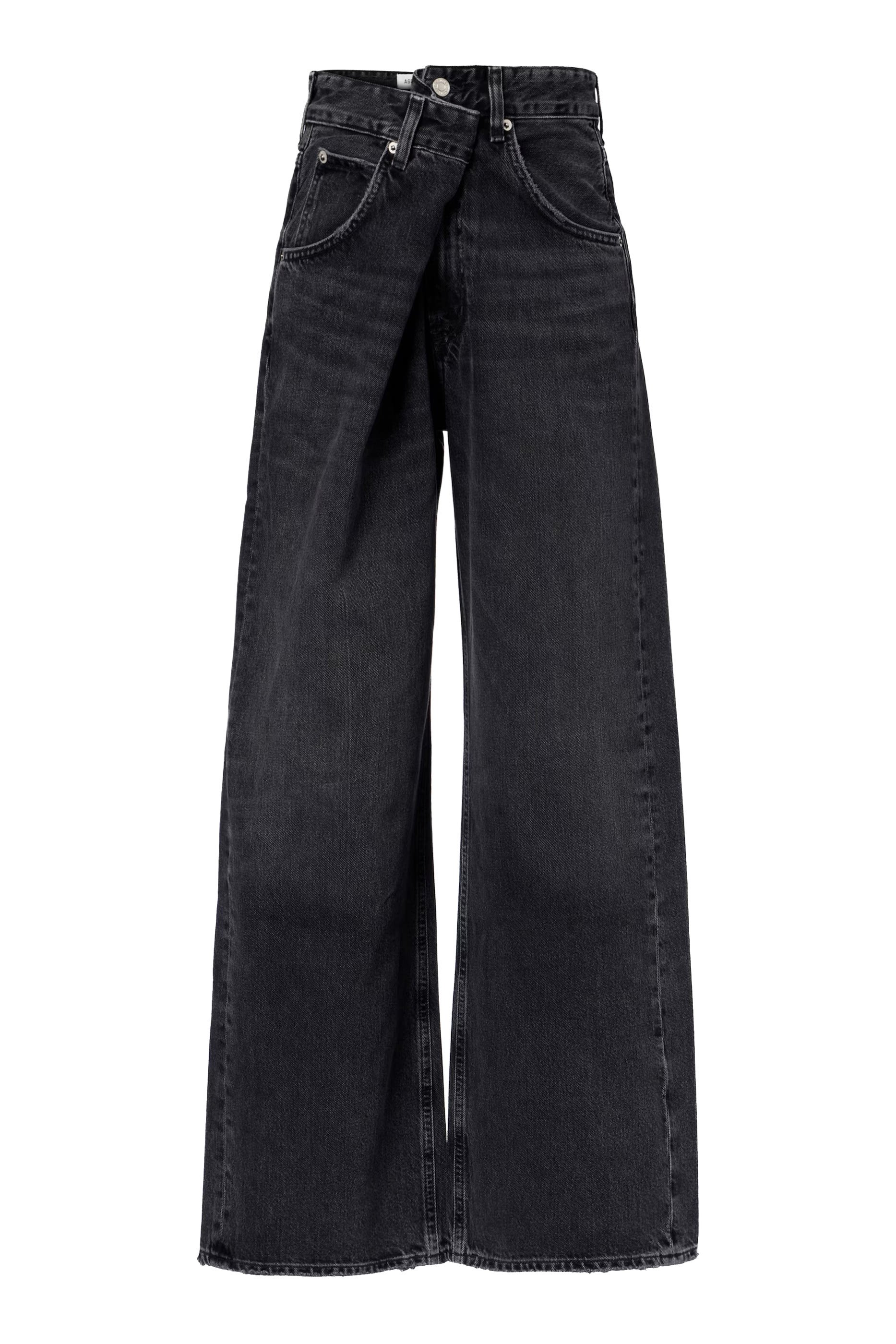 بنطال جينز فانا بجزء مطوي