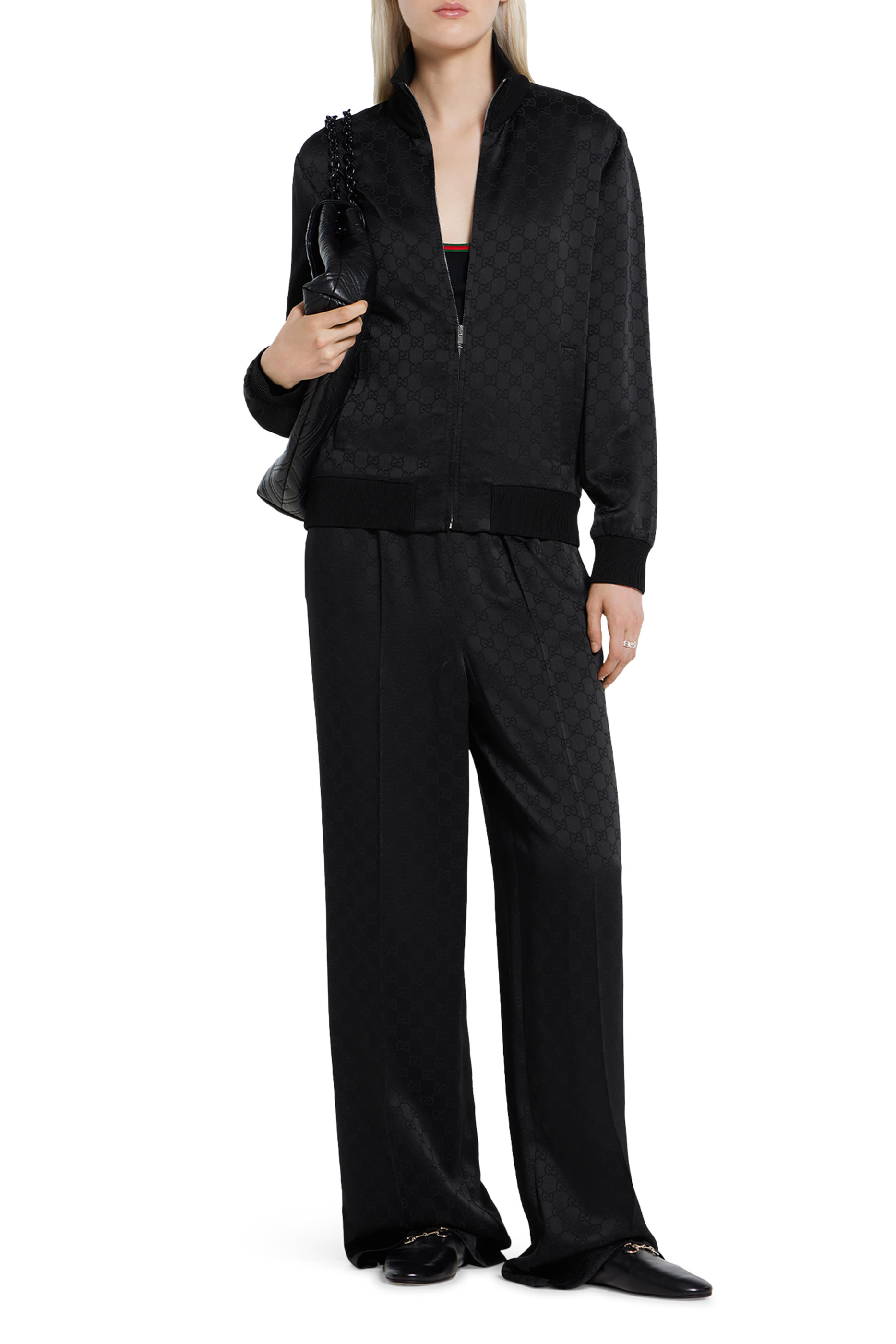 بنطال بنقشة حرفي شعار الماركة جاكار