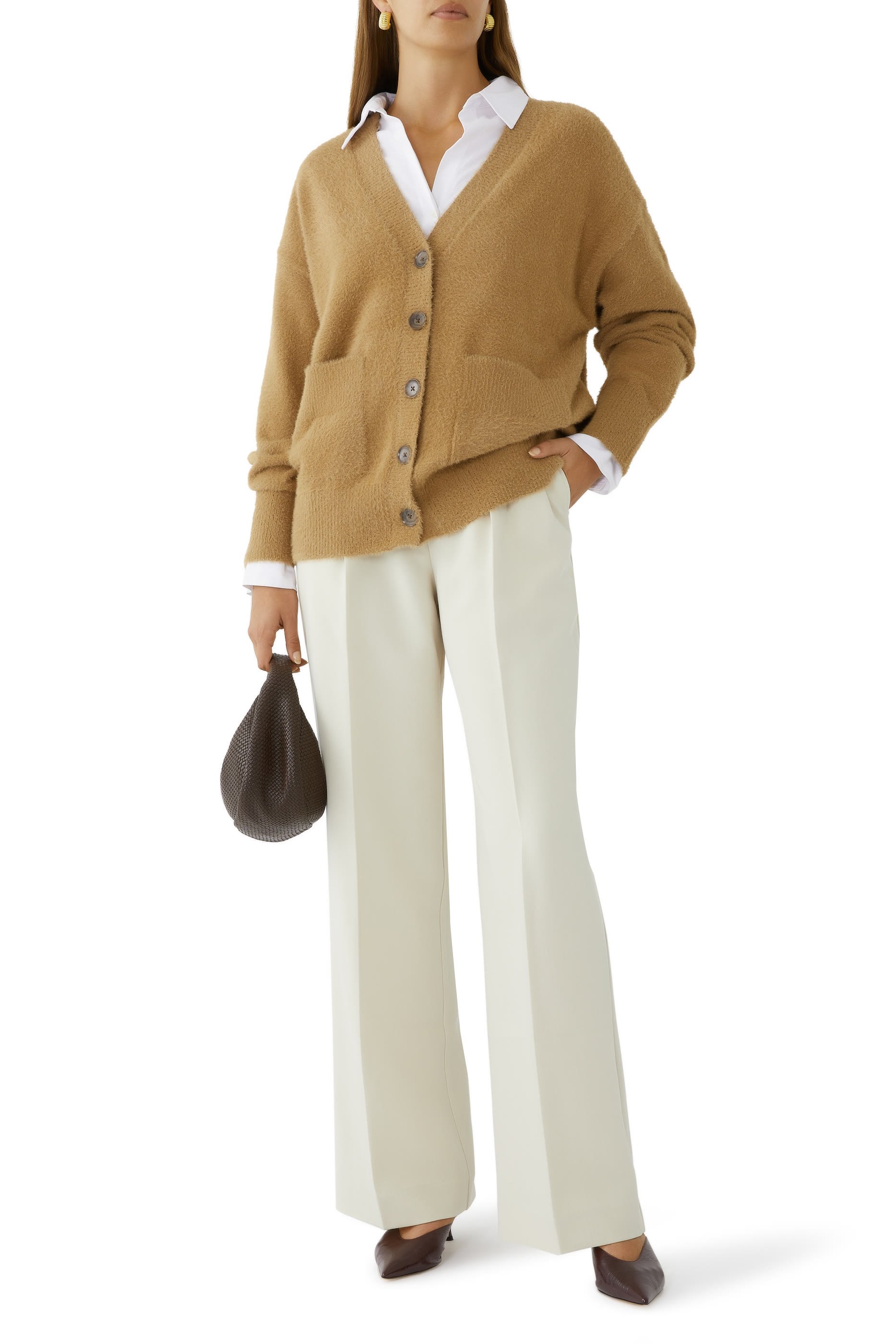 كارديجان ناعم بقصة فضفاضة