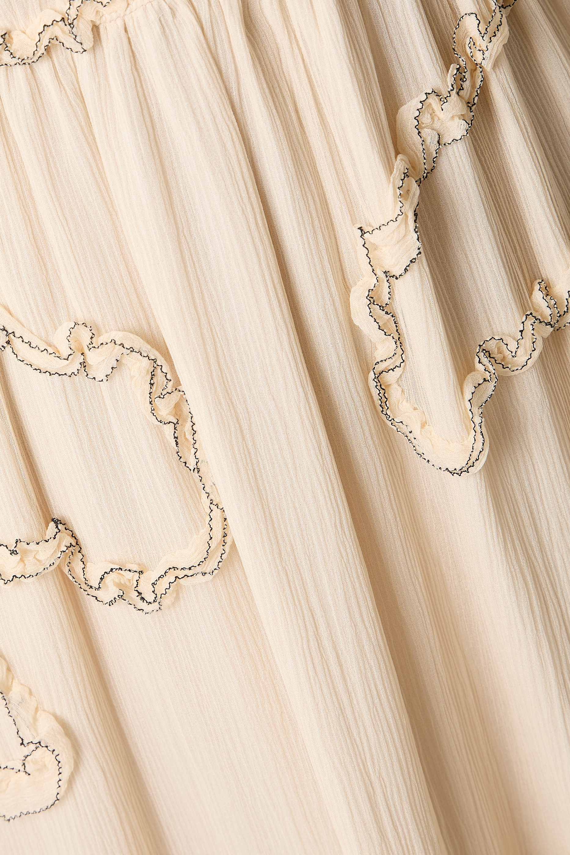 فستان إيونا متوسط الطول بأكمام طويلة حرير