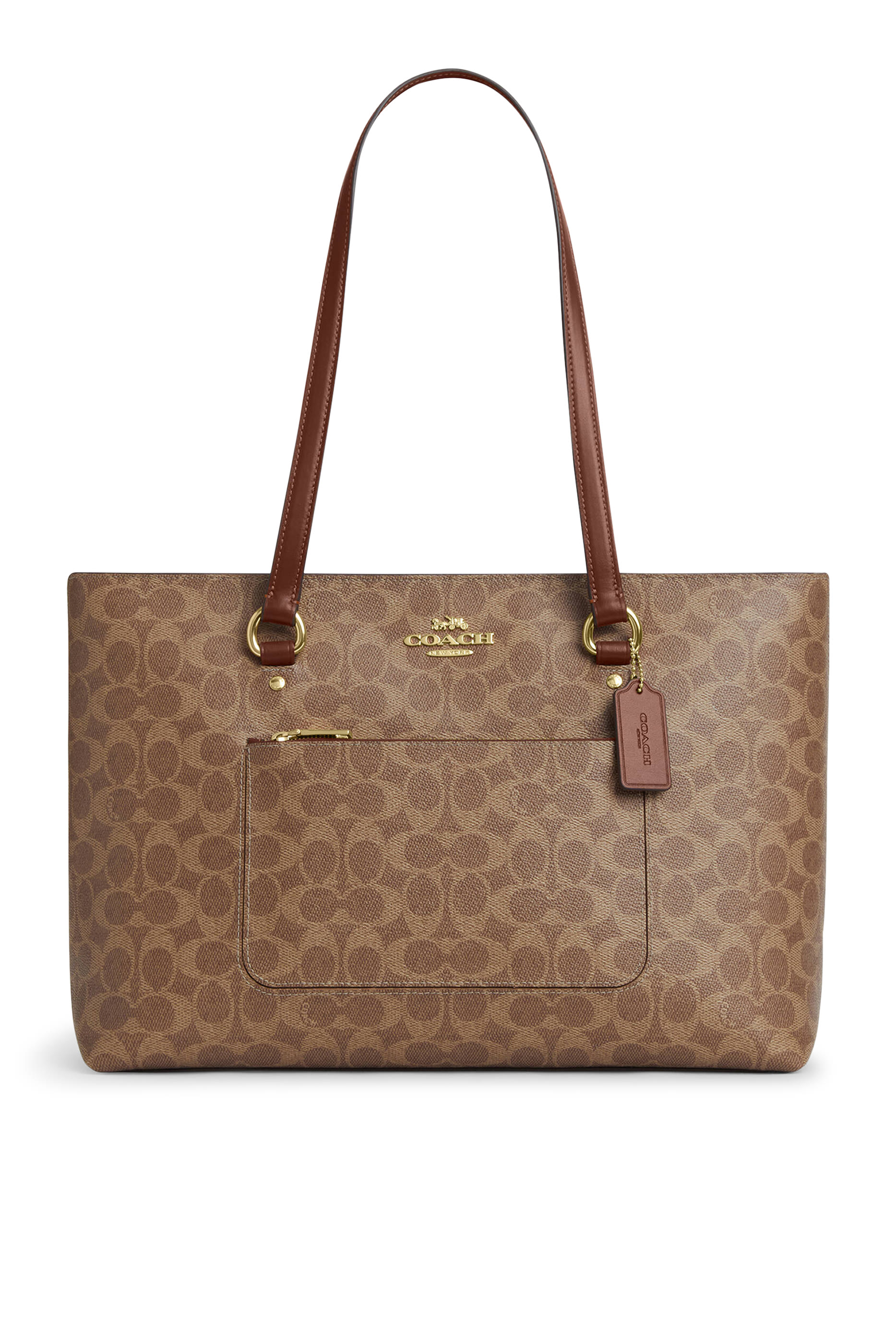 حقيبة يد ستيشن قماش قنب بشعار الماركة