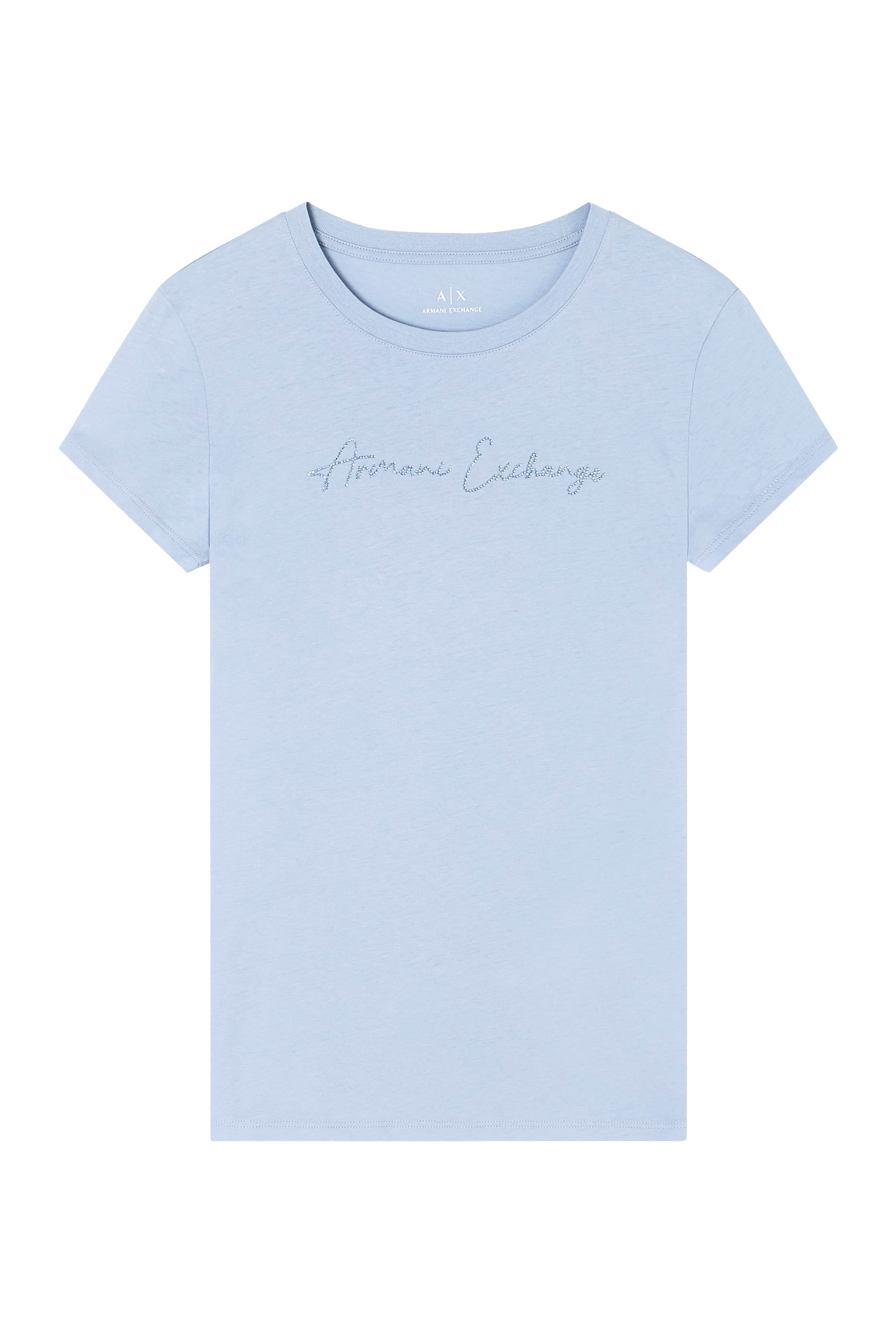 تيشيرت بأكمام قصيرة وشعار الماركة