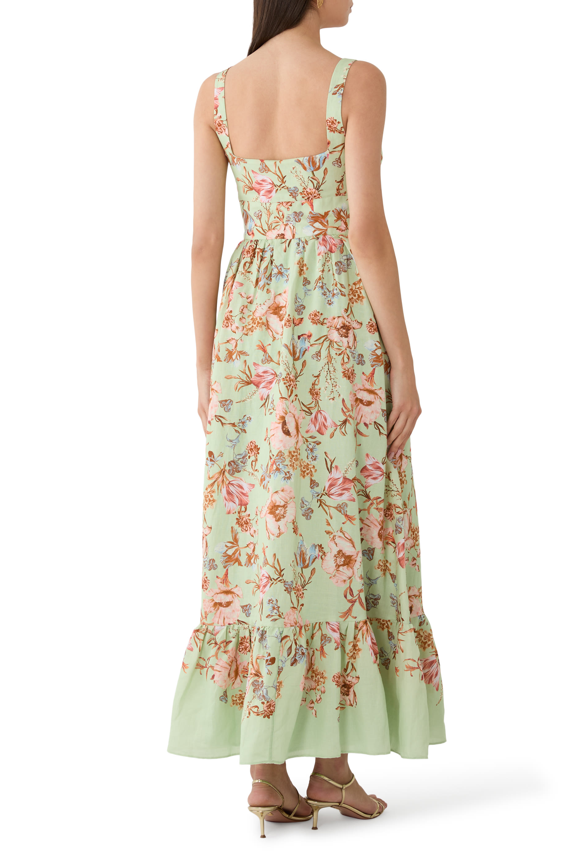 فستان إيزرا متوسط الطول بنمط مشد