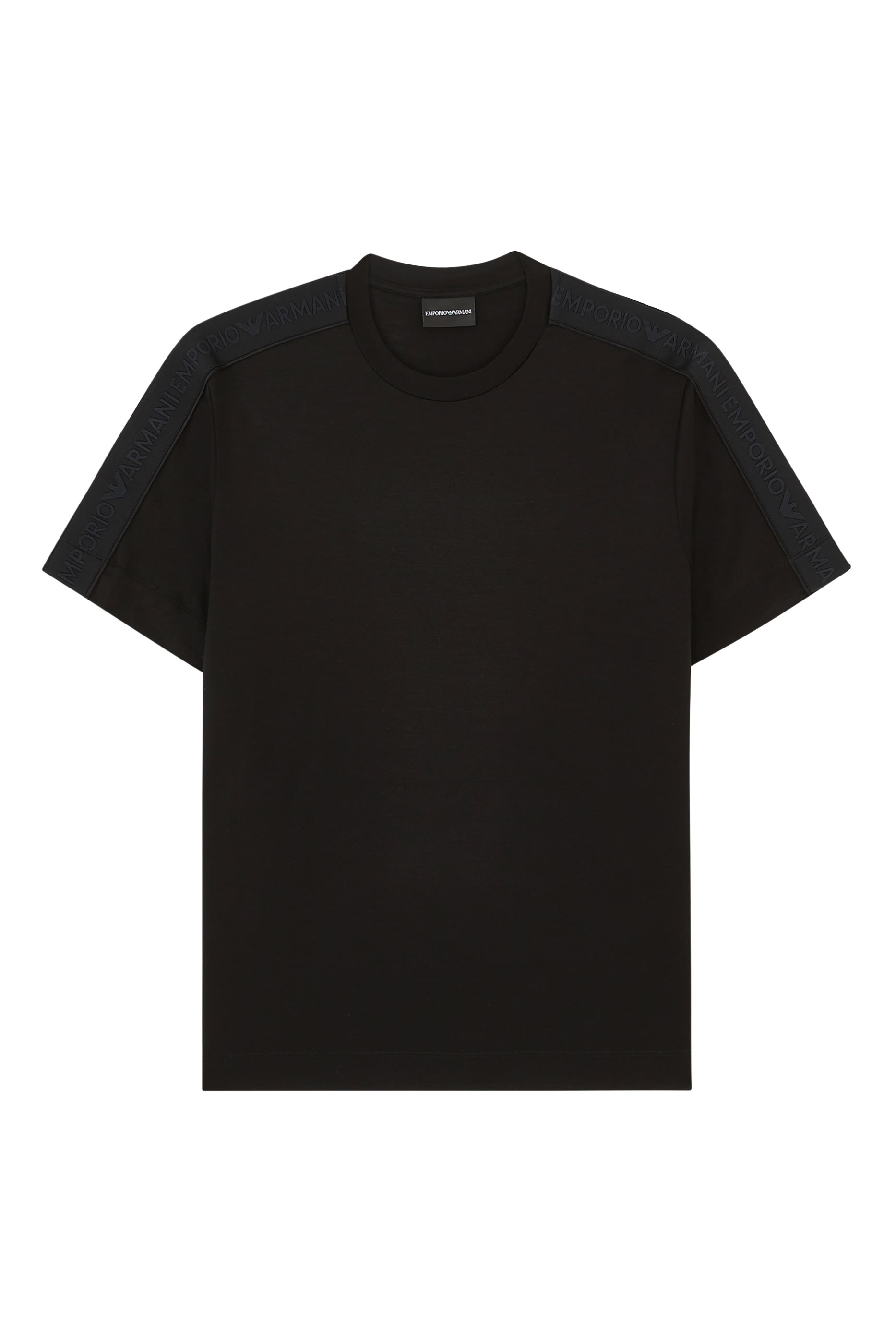 تيشيرت بشريط بشعار الماركة