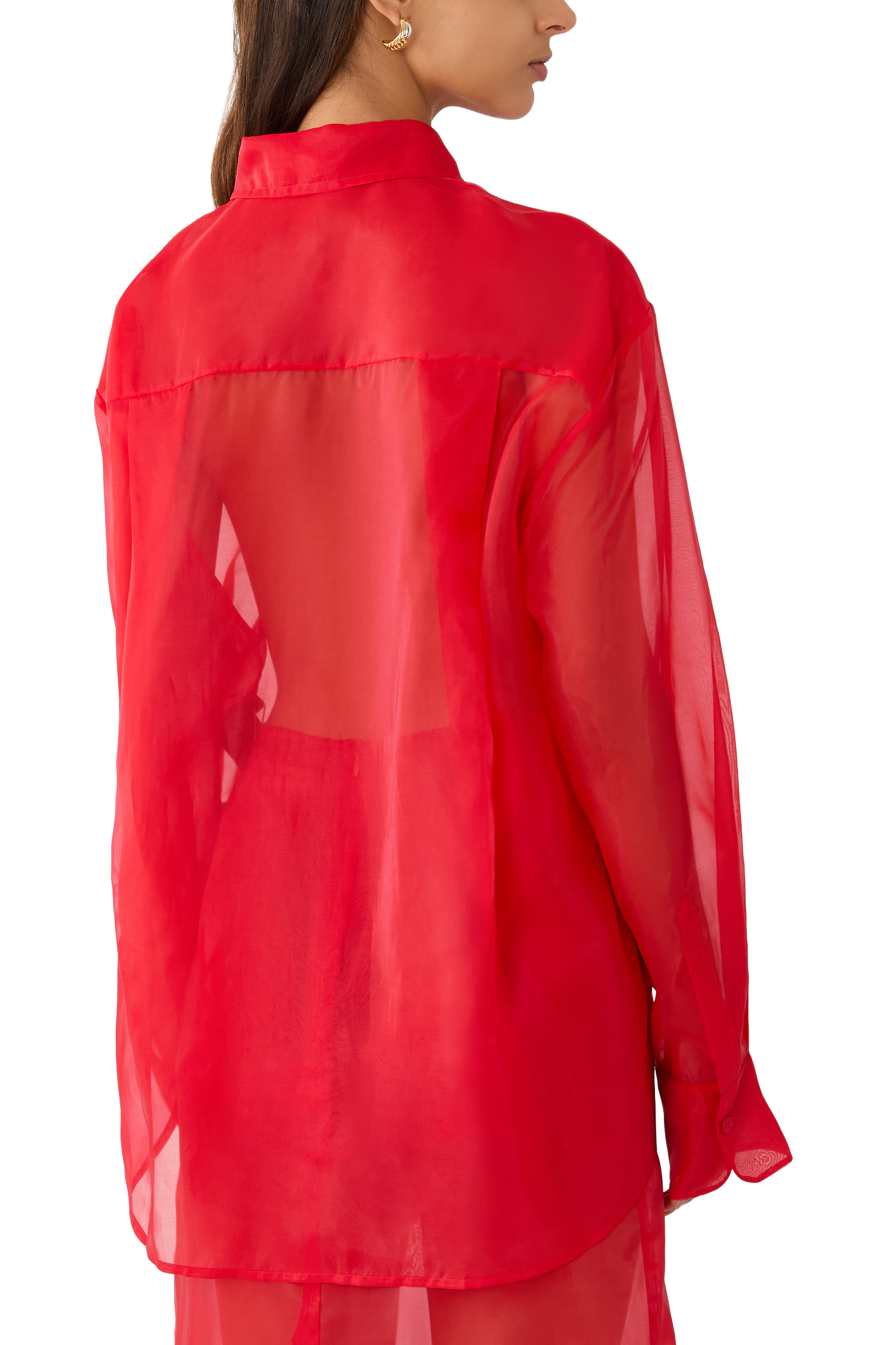 قميص بيري شفاف