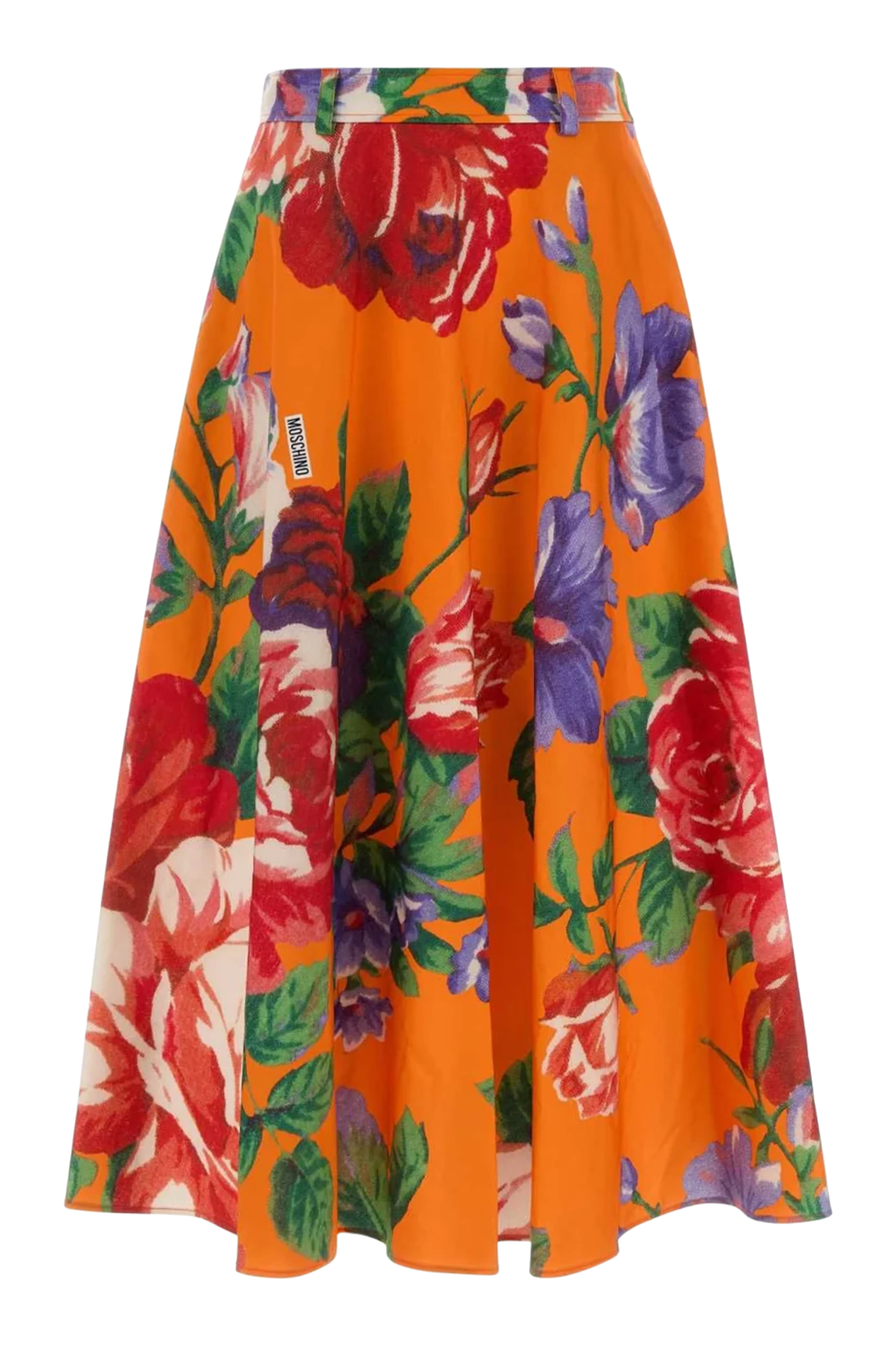 تنورة بطبعات قطن مطاطي