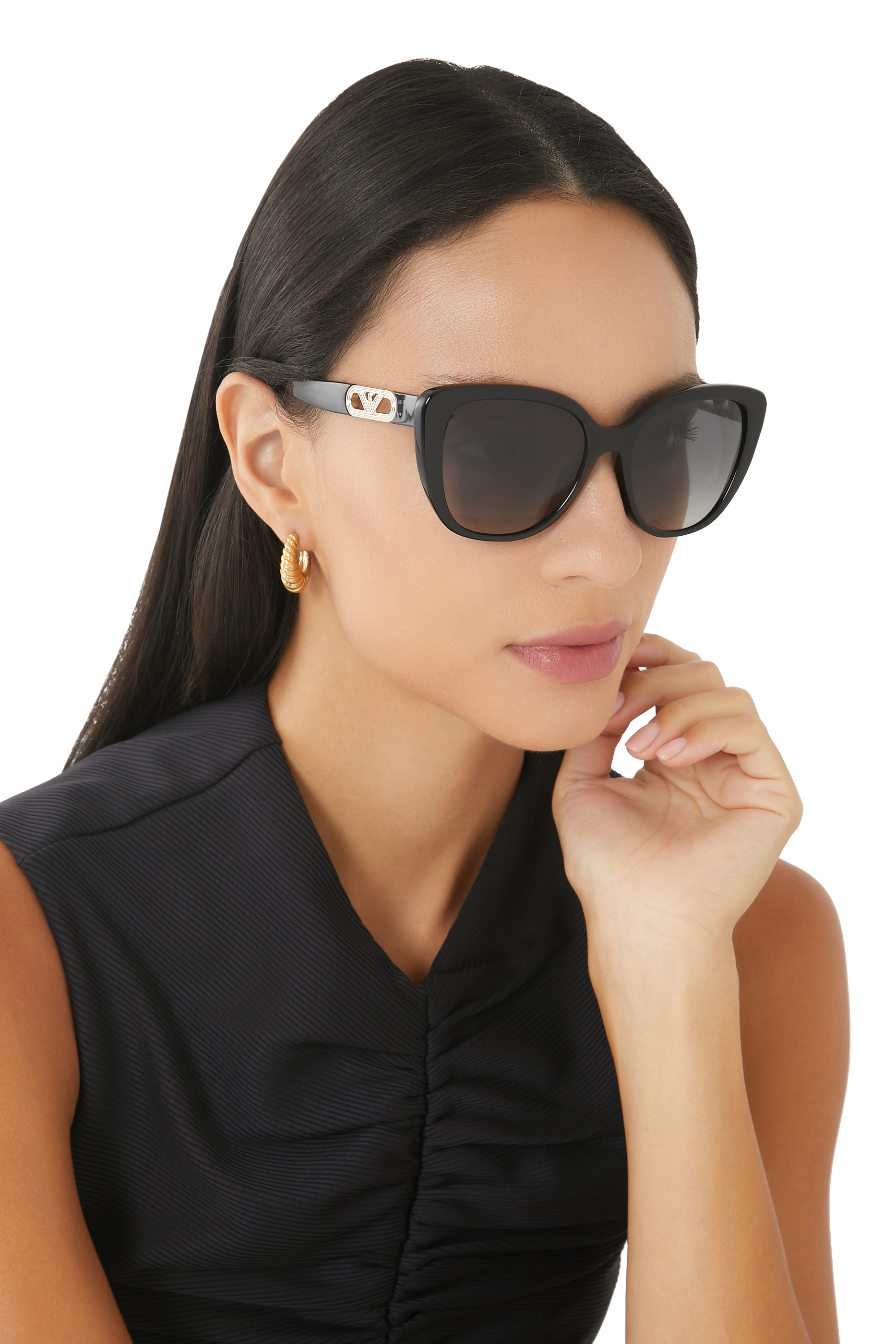 نظارة شمسية بإطار بتصميم فراشة