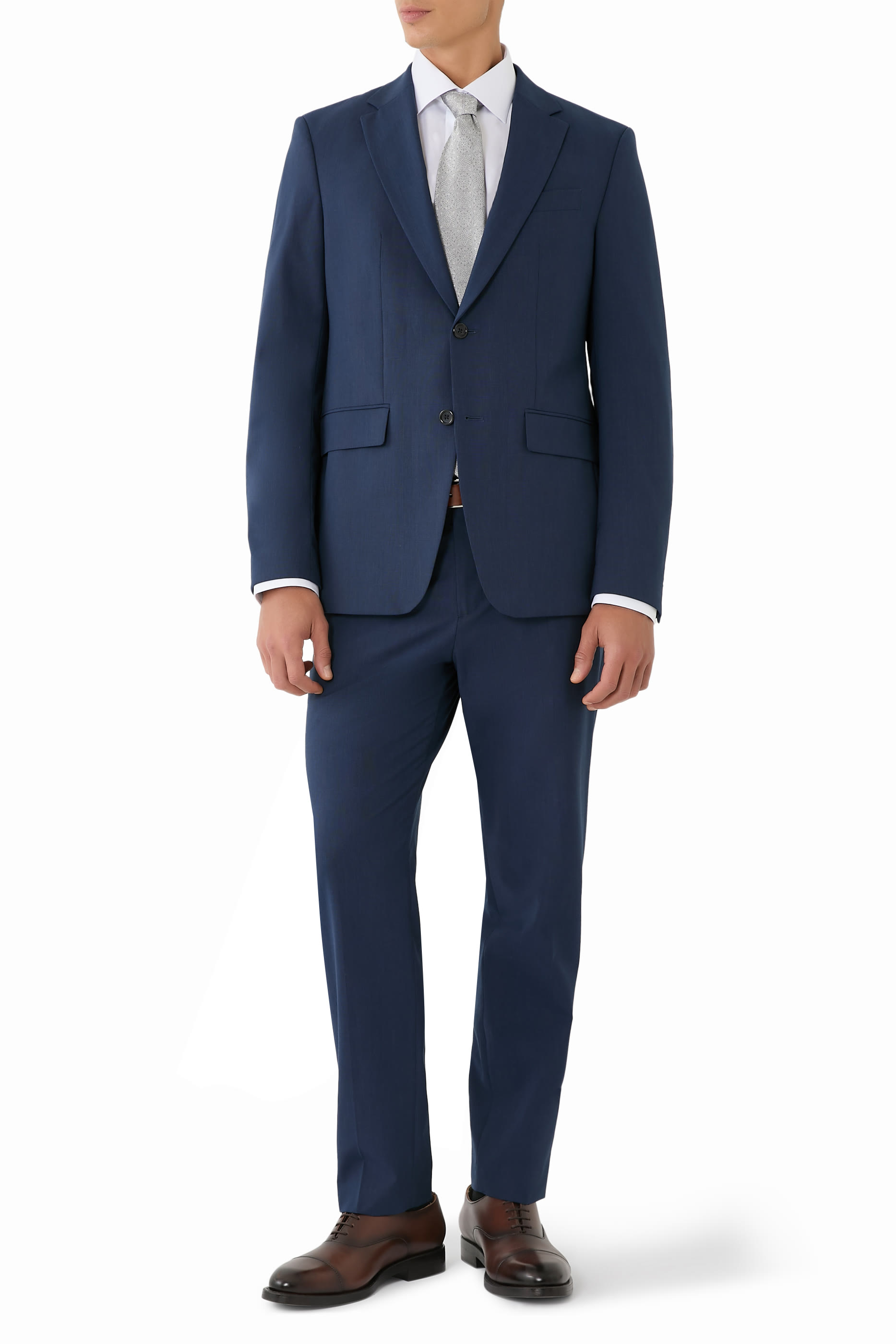 قميص سادة تويل مميز للماركة