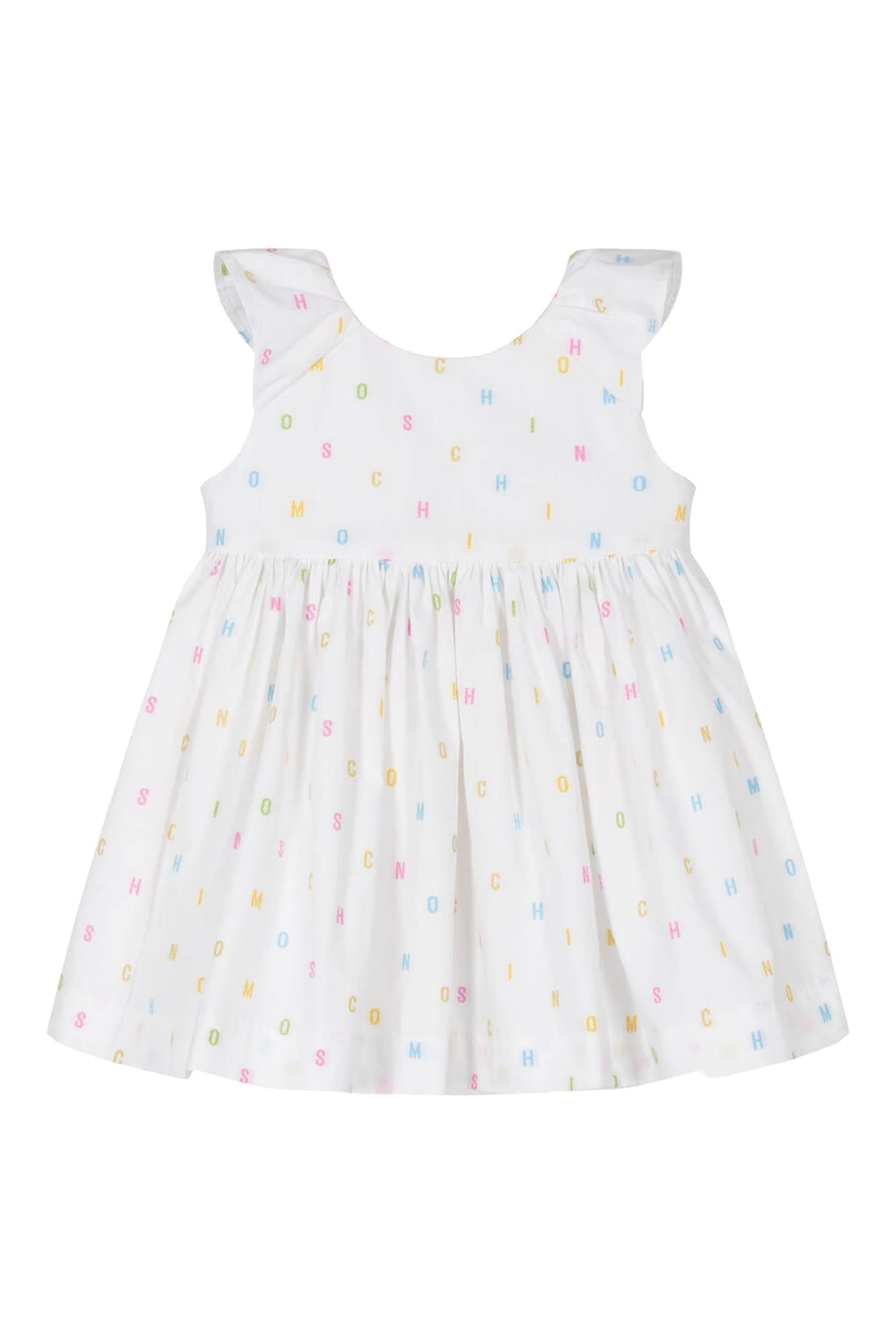 فستان بطبعات شعار الماركة للأطفال