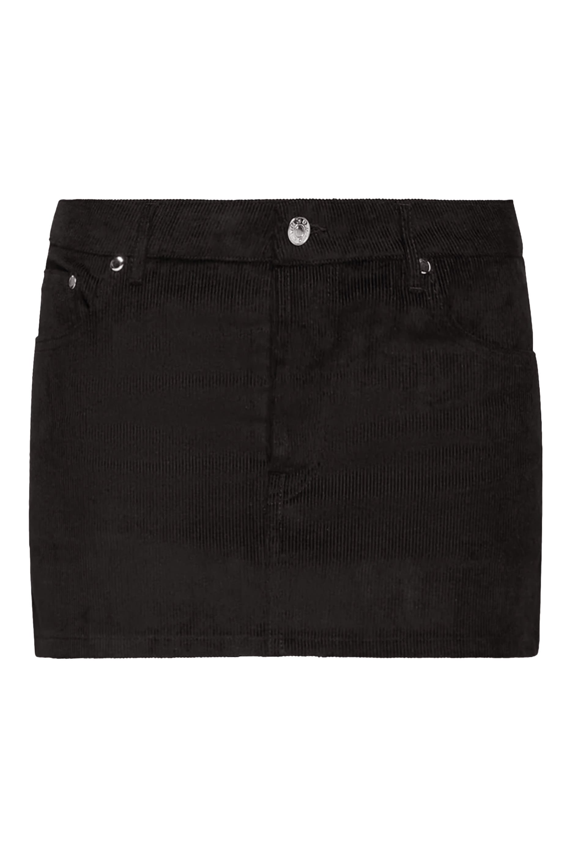 تنورة شيري قصيرة قطن مخملي مضلع