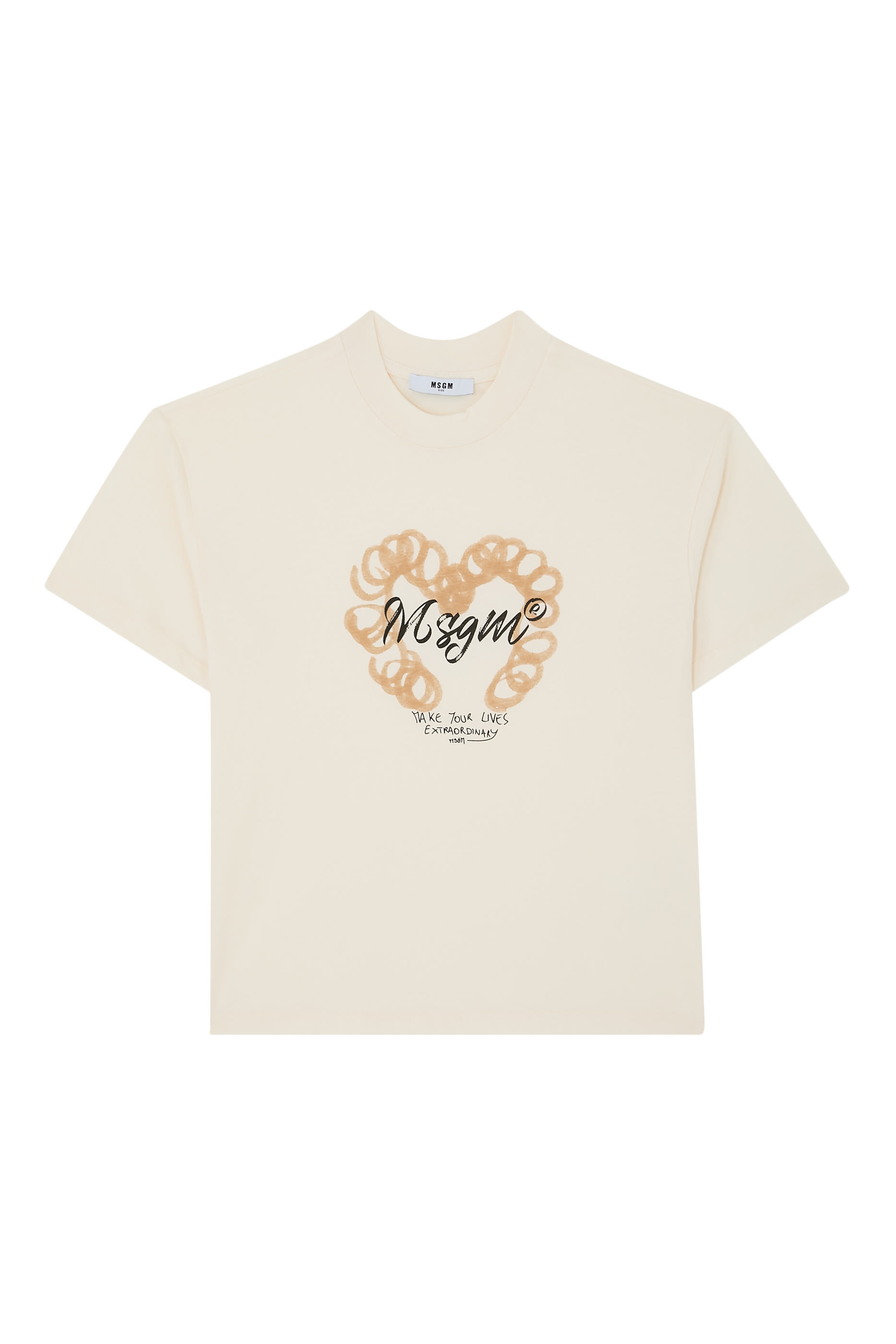 Kids Heart-Logo Cotton T-Shirt