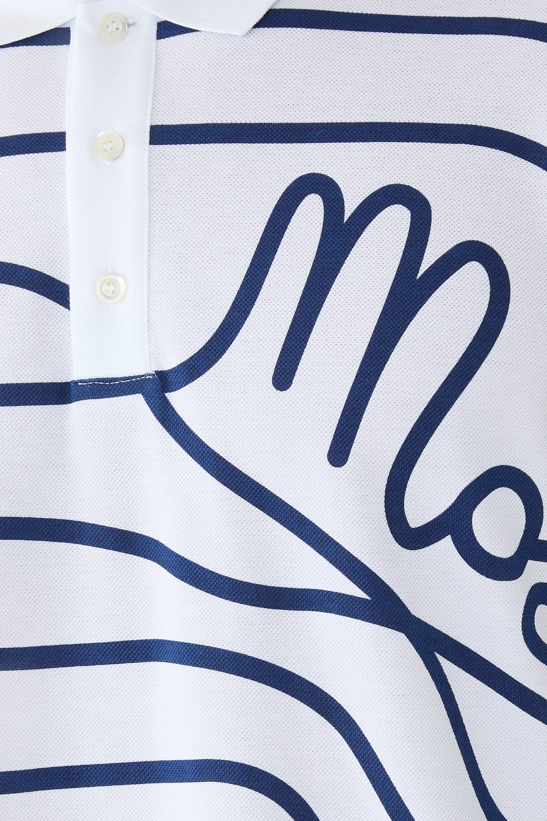 قميص بولو قطن بيكيه بشعار الماركة